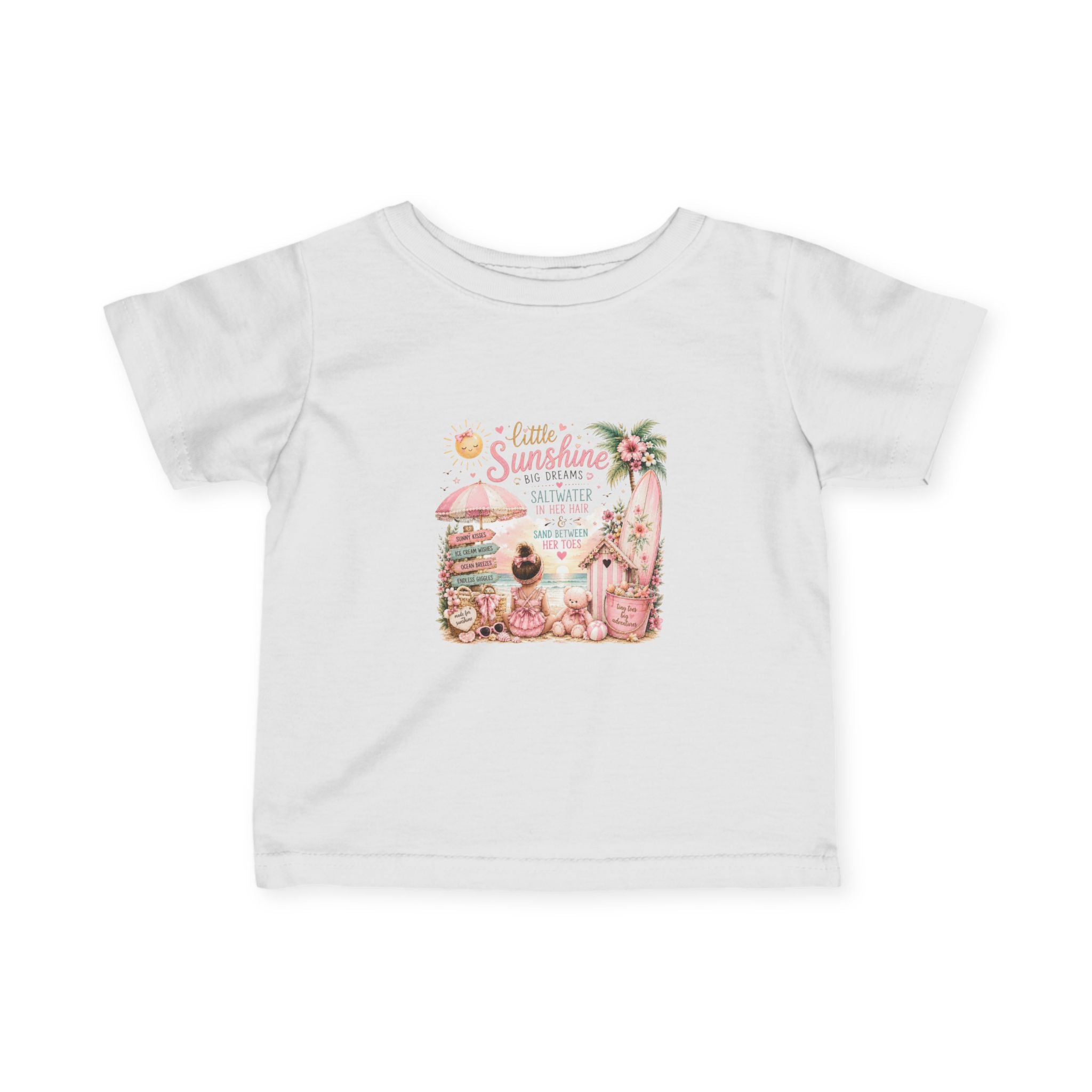 Little Sunshine Beach Camper Graphic Baby Shirt — Infant Tee