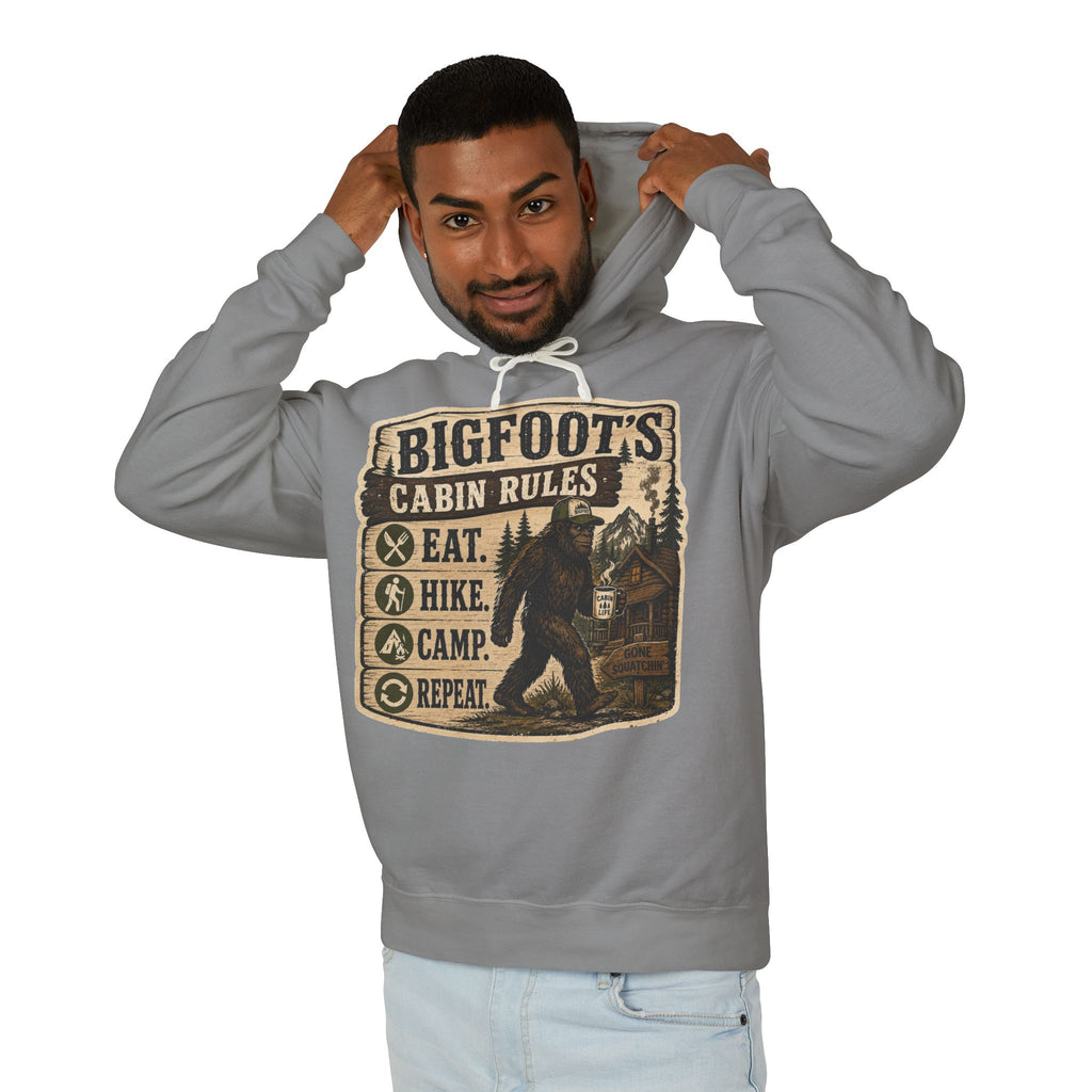 Bigfoot's Cabin Rules Hooded Sweatshirt