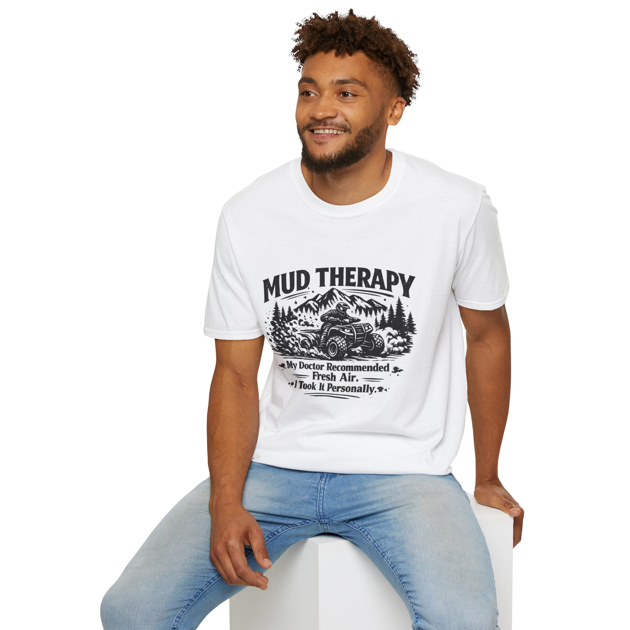 Mud Therapy T-Shirt — Off‑Road ATV Dirt Riding Graphic Tee