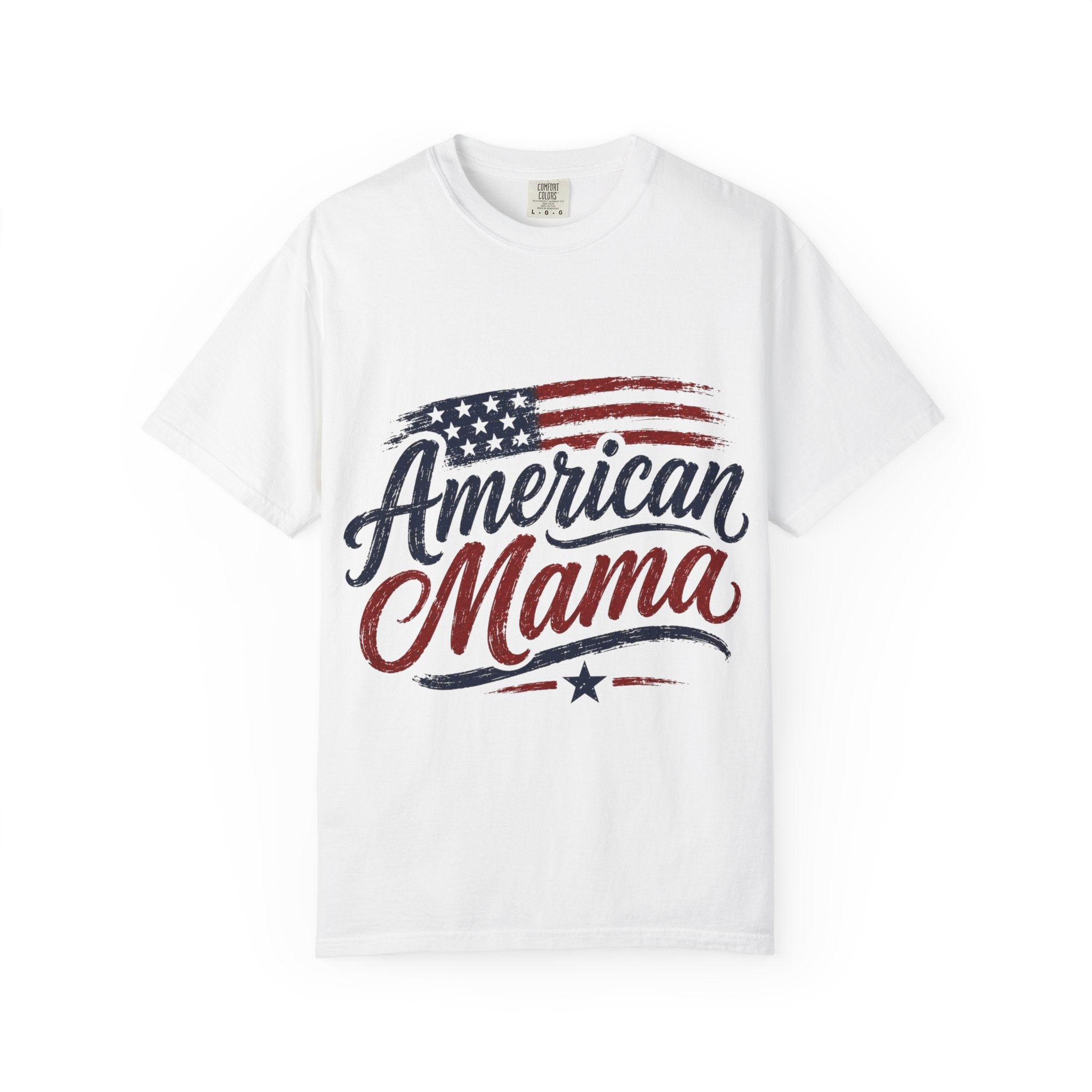 American Mama T-Shirt — Patriotic Flag Mom Tee for Mother’s Day & 4th of July