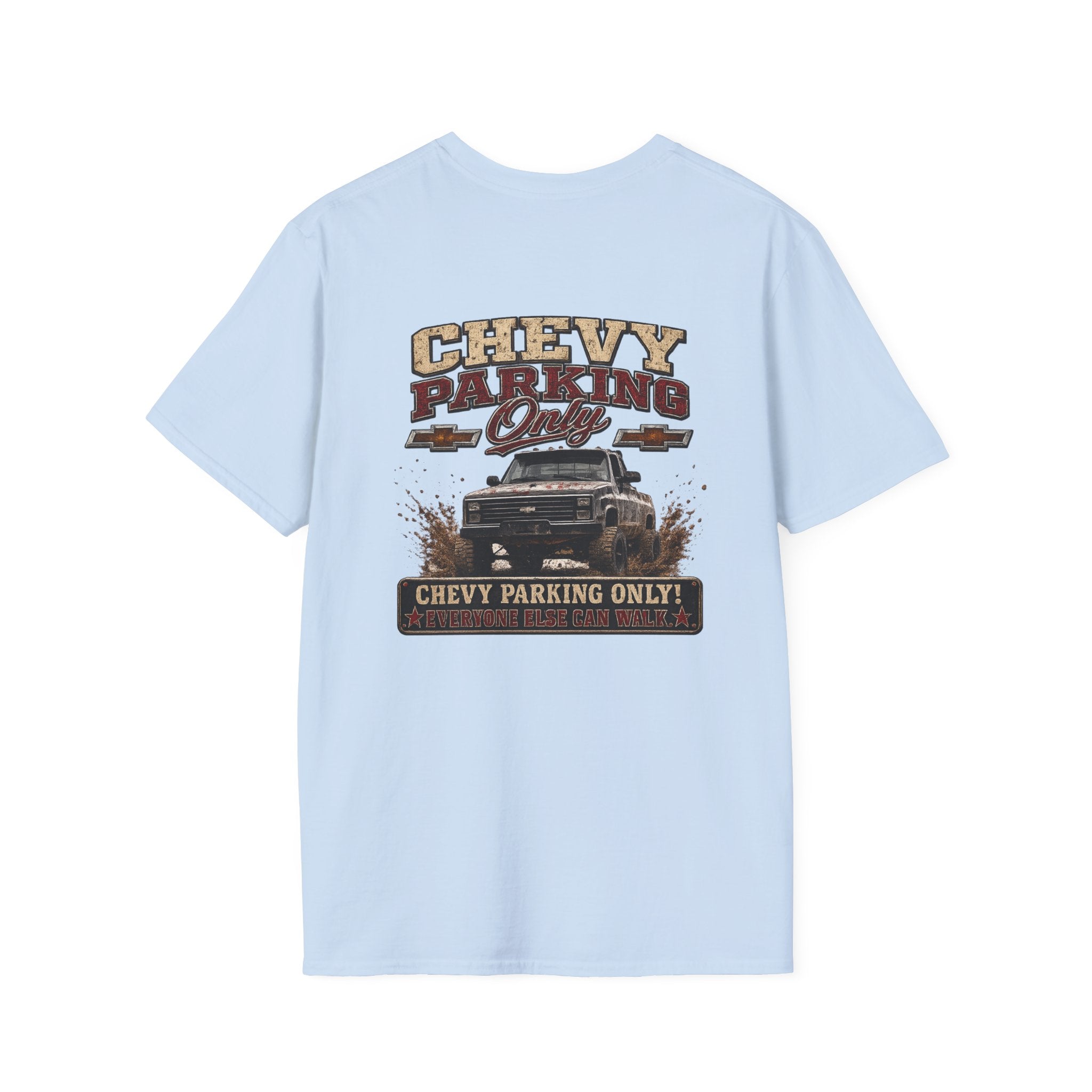 Chevy Parking Only Everyone Else Can Walk - K30 Legacy Edition Badge T-Shirt — 'K30 Legacy Edition 001' Chest Logo