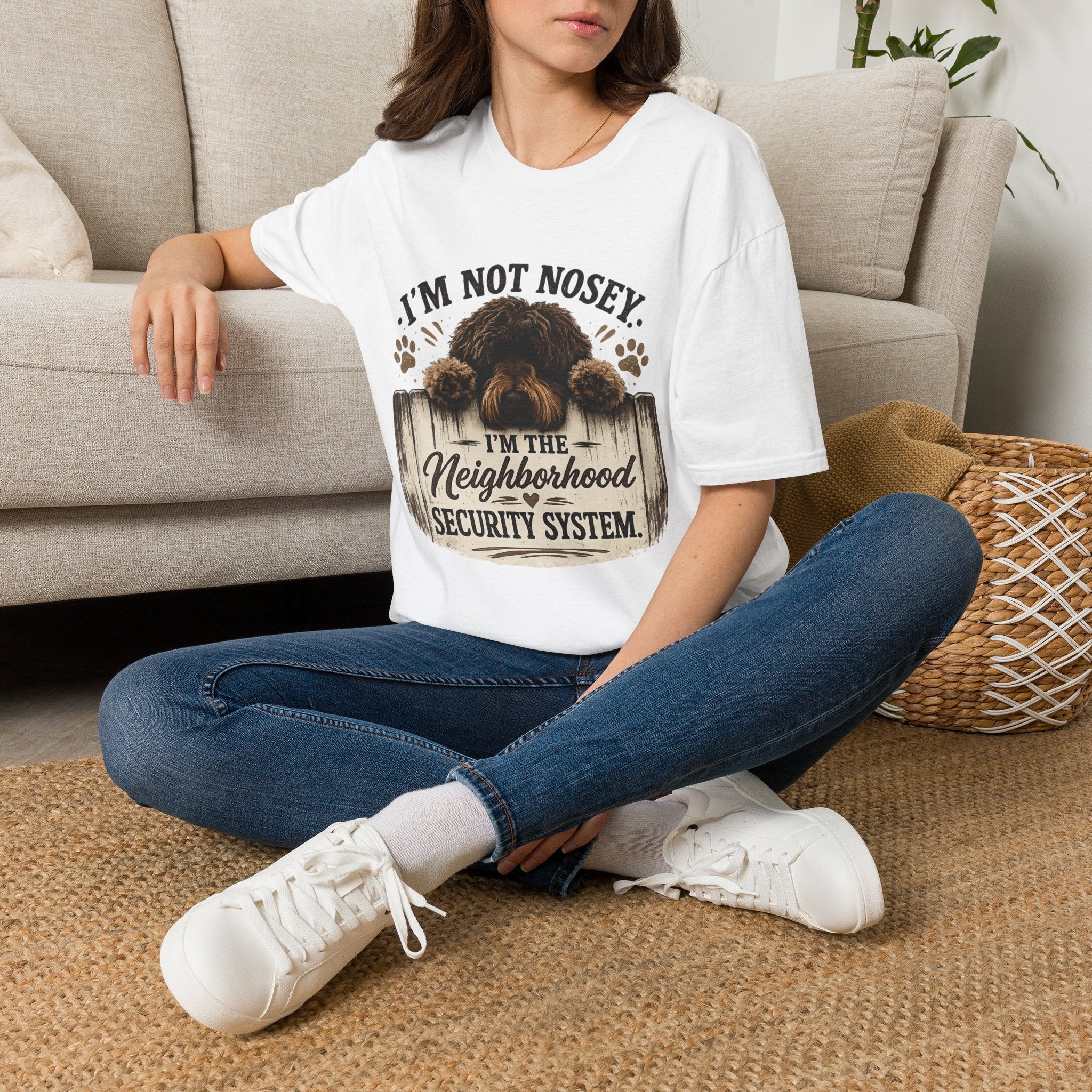 'I'm Not Nosey I'm the Neighborhood Security System' - Unisex Softstyle T-Shirt