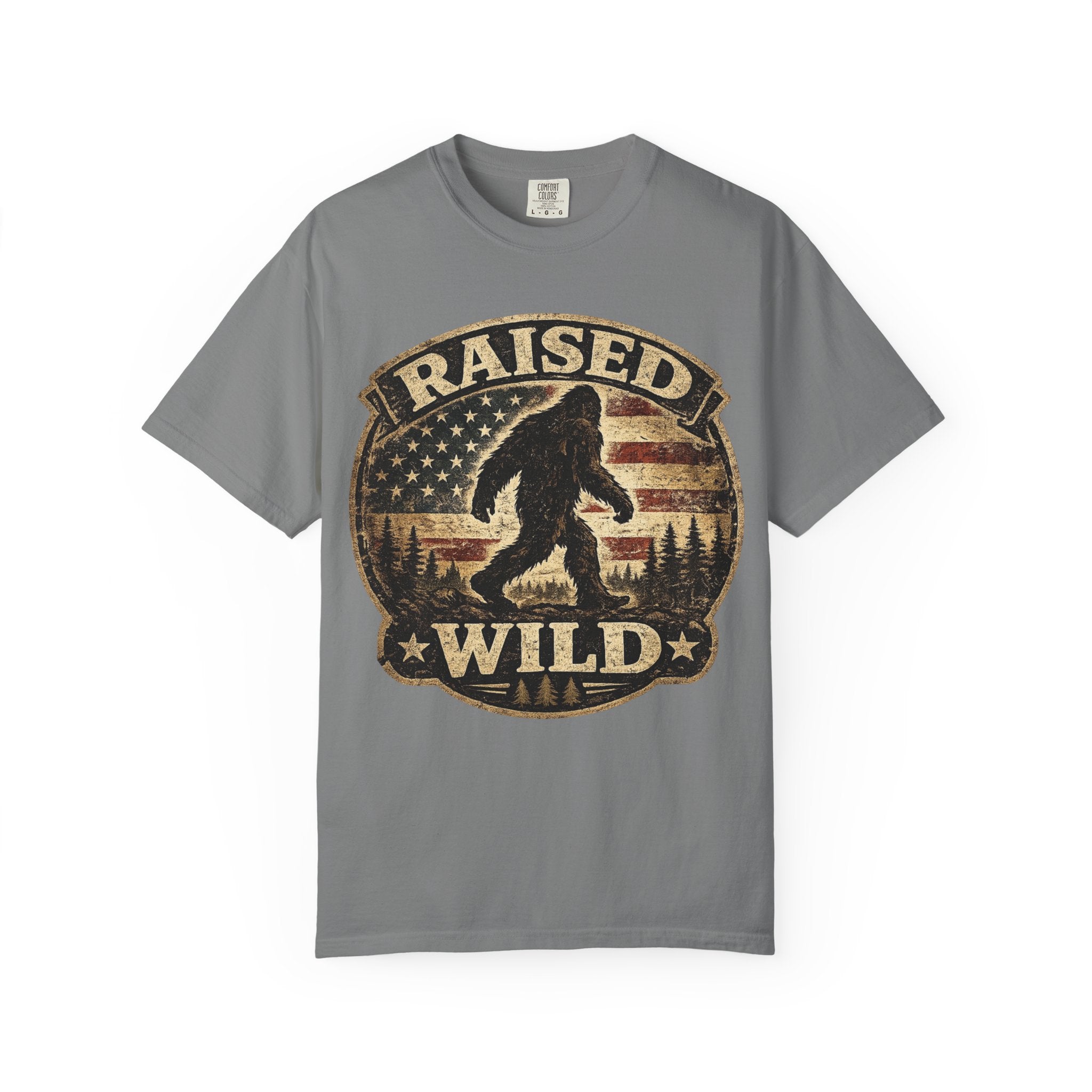 Raised Wild Bigfoot T-shirt