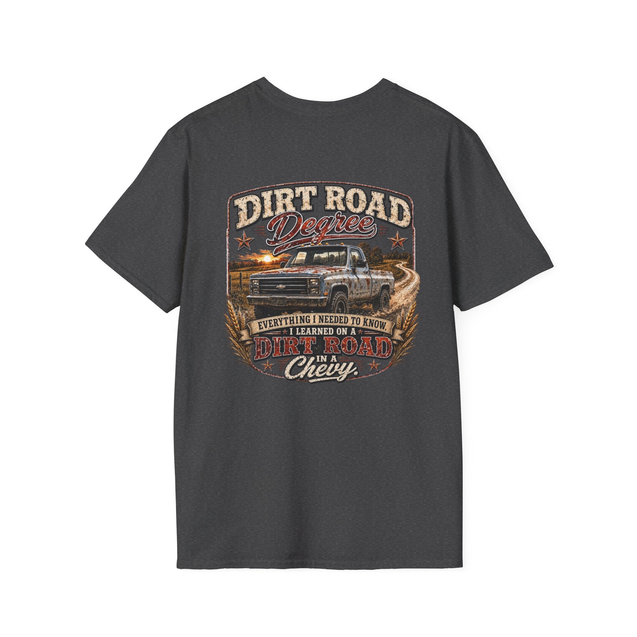 Dirt Road Degree - Chevrolet K30 Vintage Badge T-Shirt