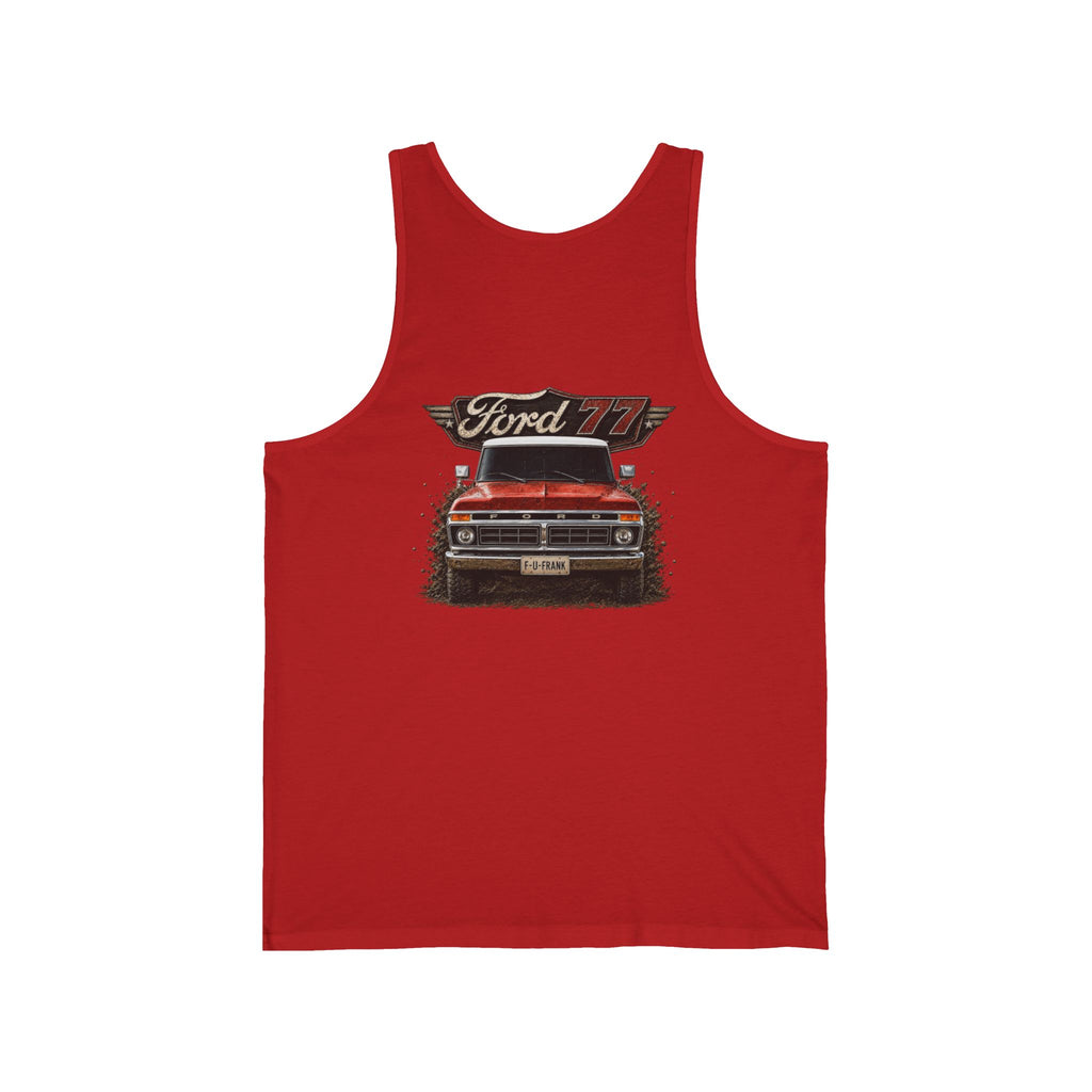 Ford 77 Vintage Truck Tank Top — Retro Pickup Truck Graphic Vest