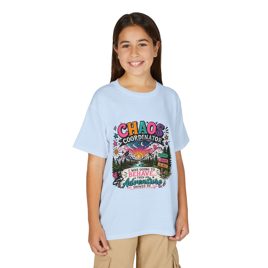'Chaos Coordinator' Adventure Graphic Tee (Was Going to Behave, Then an Adventure Showed Up) — Youth T-Shirt