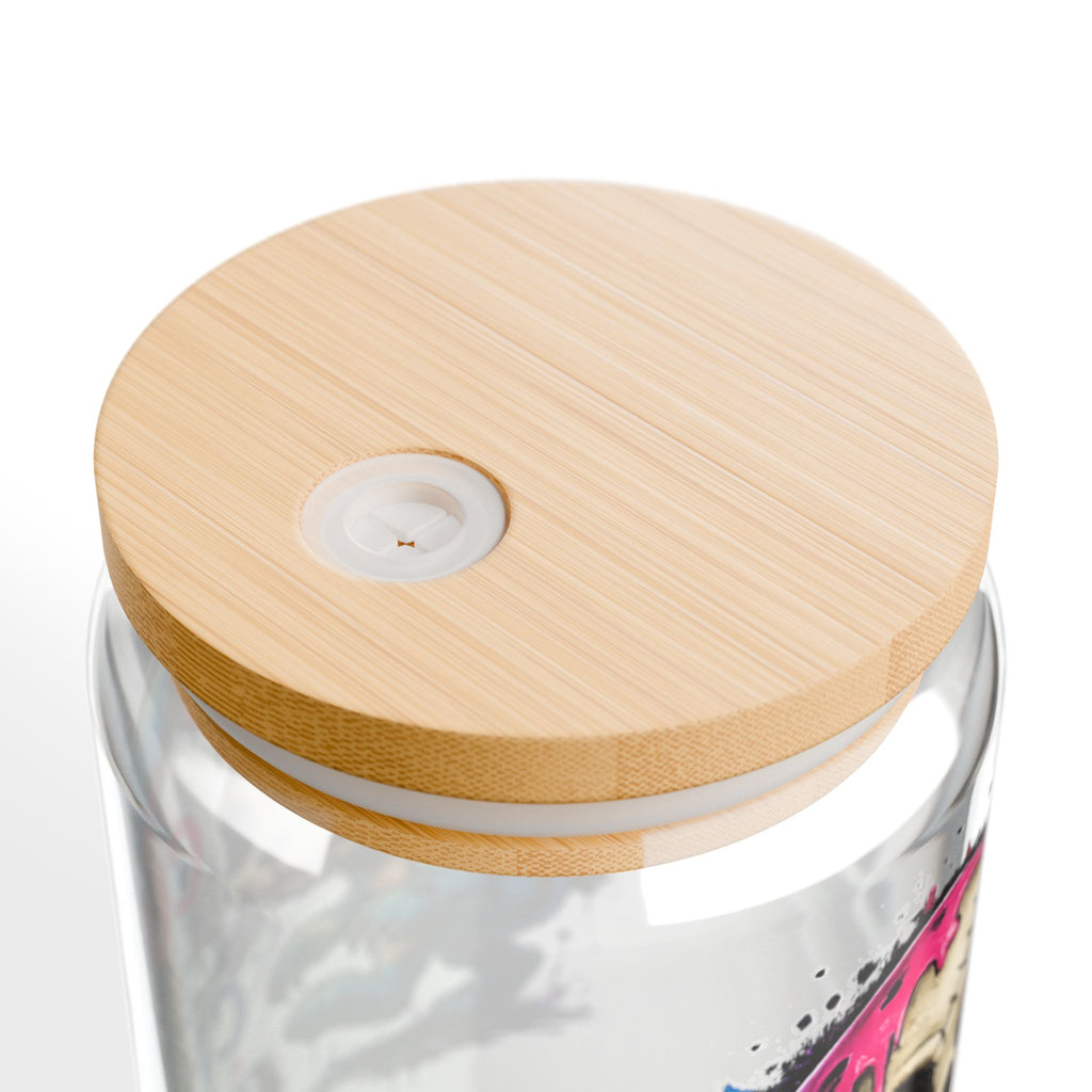 Cute on the Outside, Chaos on the Inside 16oz — Straw Glass Cup