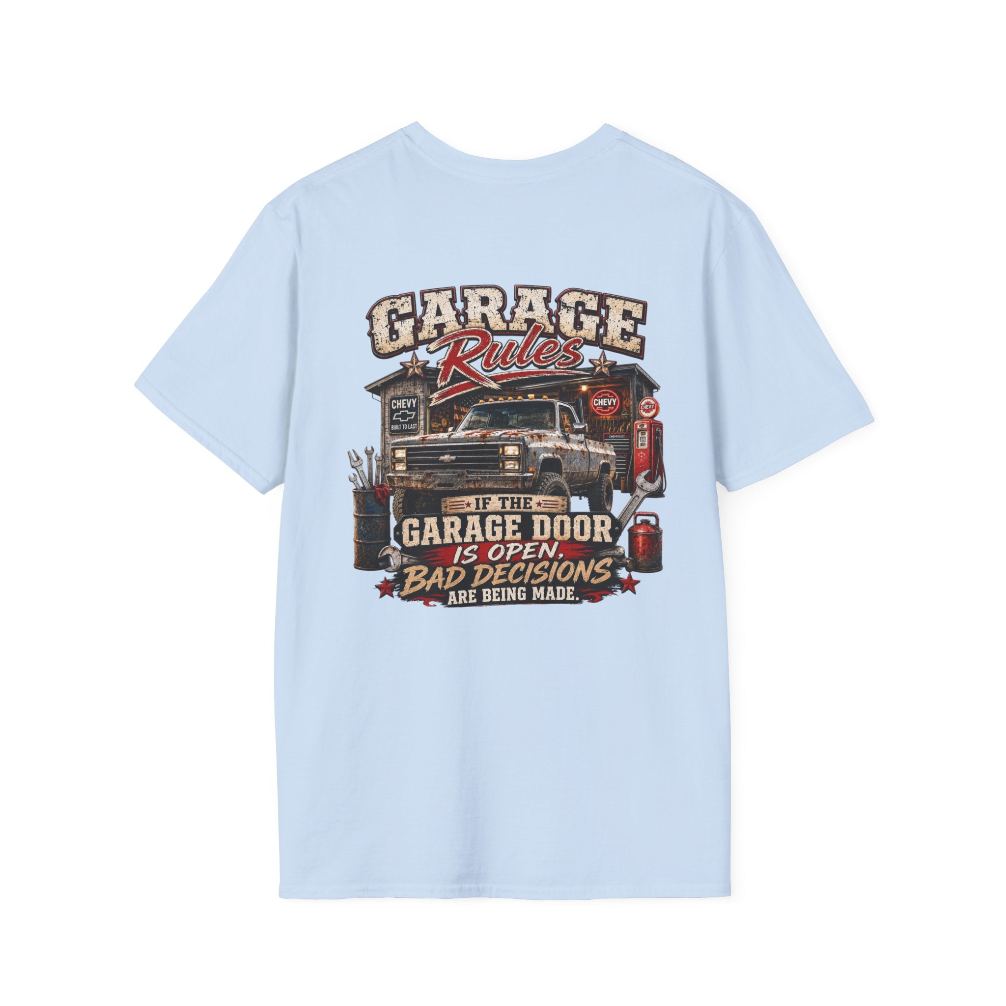 Garage Rules Chevrolet K30 Vintage Truck T-Shirt — Retro K-30 Badge Tee