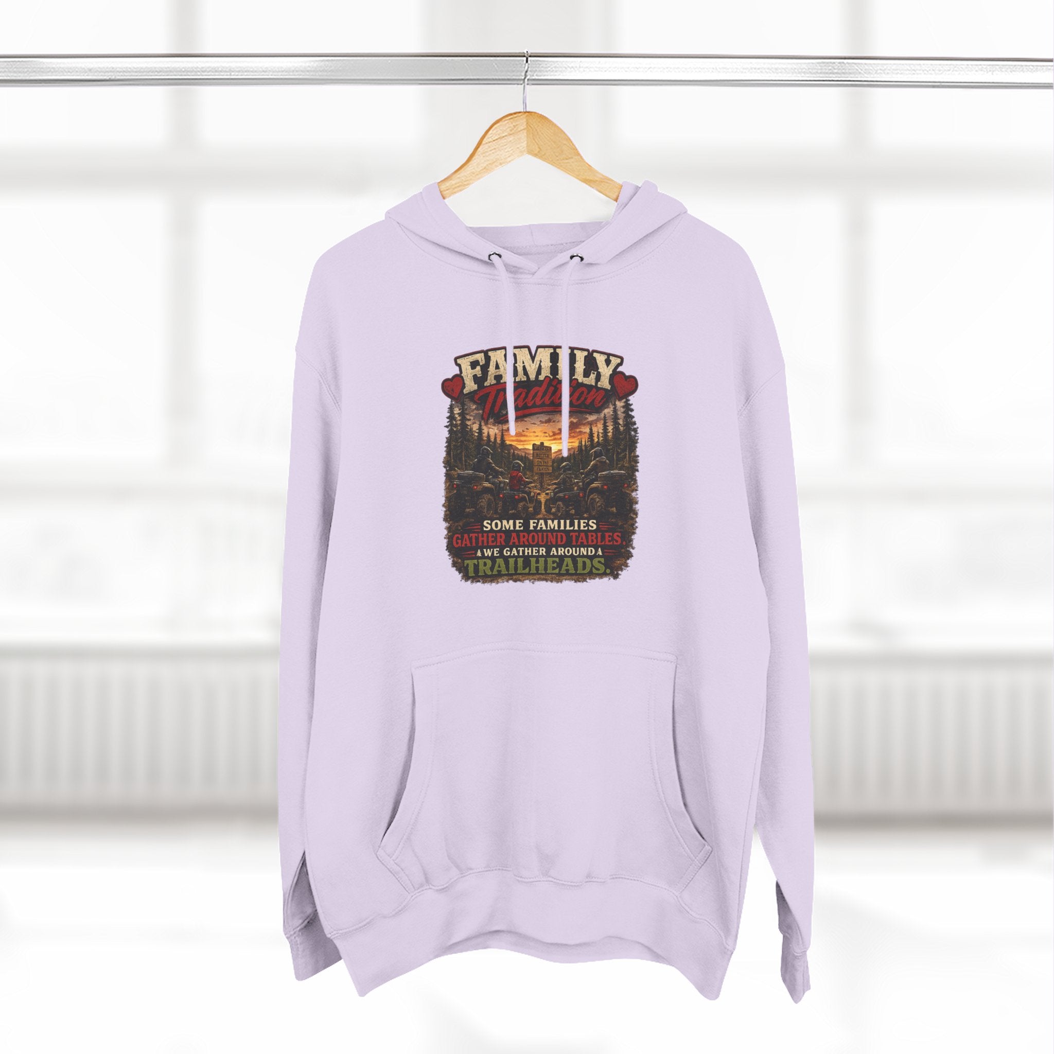 Family Campfire Hoodie — 'Family: Home, Campfire, Tradition' Vintage Outdoor Pullover