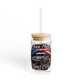 Jeep Hair Don’t Care 16oz Sipper Glass – Patriotic Off-Road Travel Tumbler
