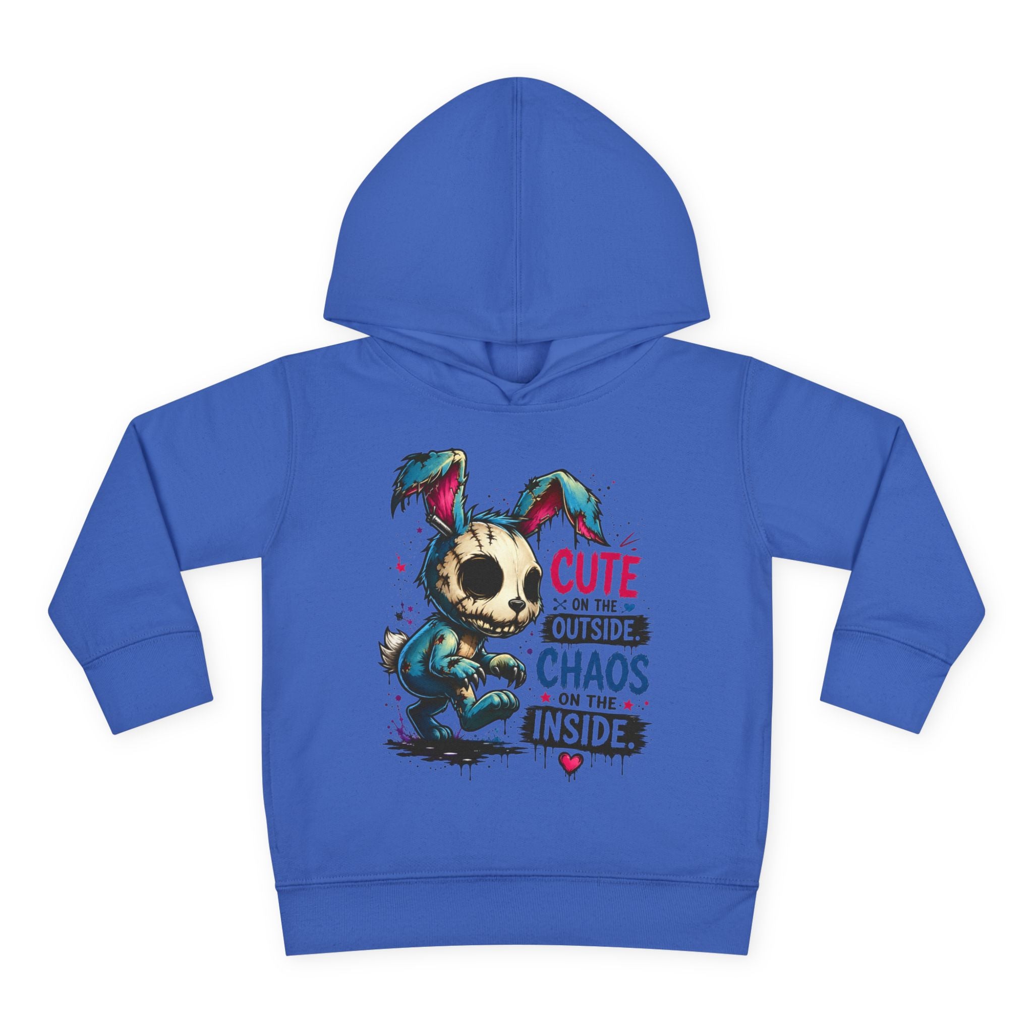 Cute on the outside Choas on the inside Toddler Pullover Fleece Hoodie
