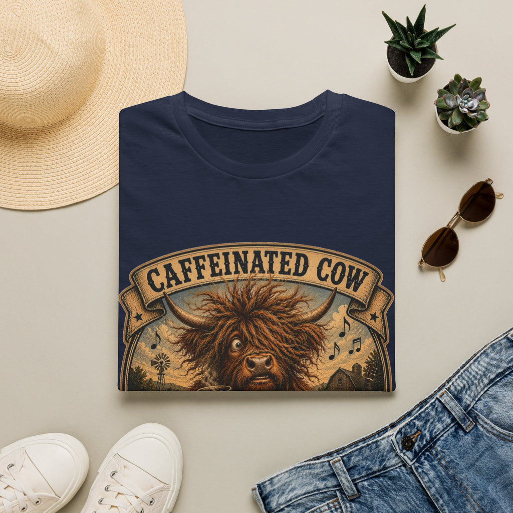 Caffeinated Cow Unisex Softstyle T-Shirt