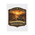 "The Car Was Never Just Transportation... It Was The Place Where Life Happened Between Destinations" — Road Trip Velveteen Plush Blanket