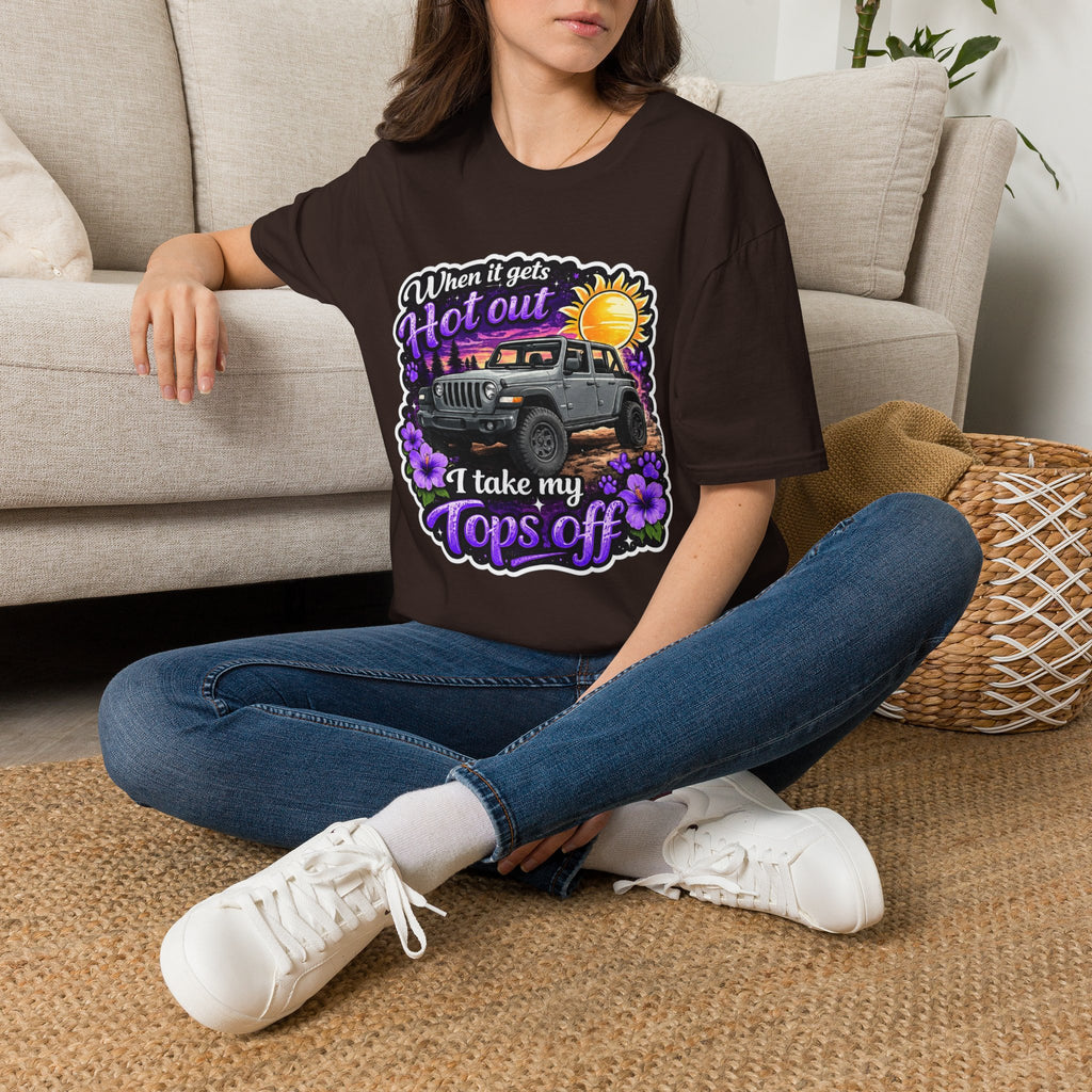 When It Gets Hot (Purple) Unisex Softstyle T-Shirt