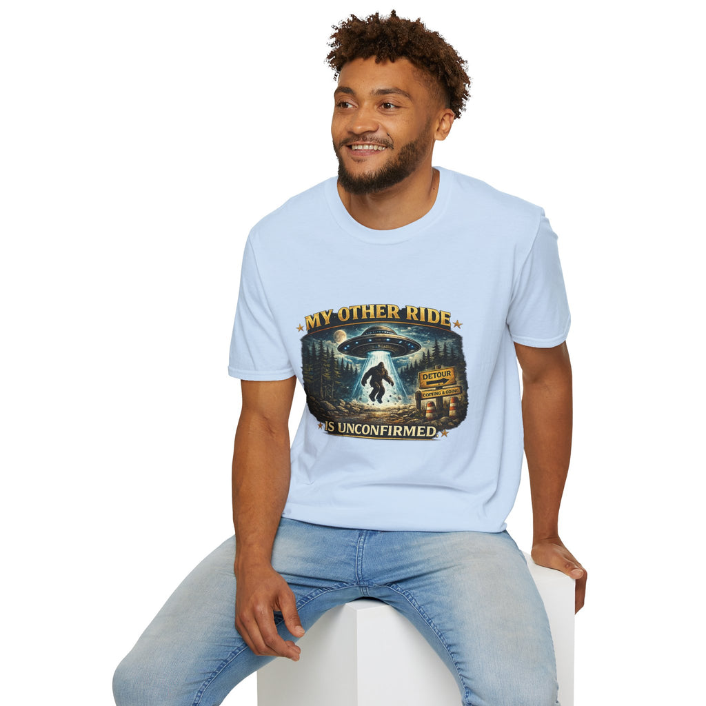 UFO Tee — "My Other Ride is Unconfirmed" Alien Abduction T-Shirt