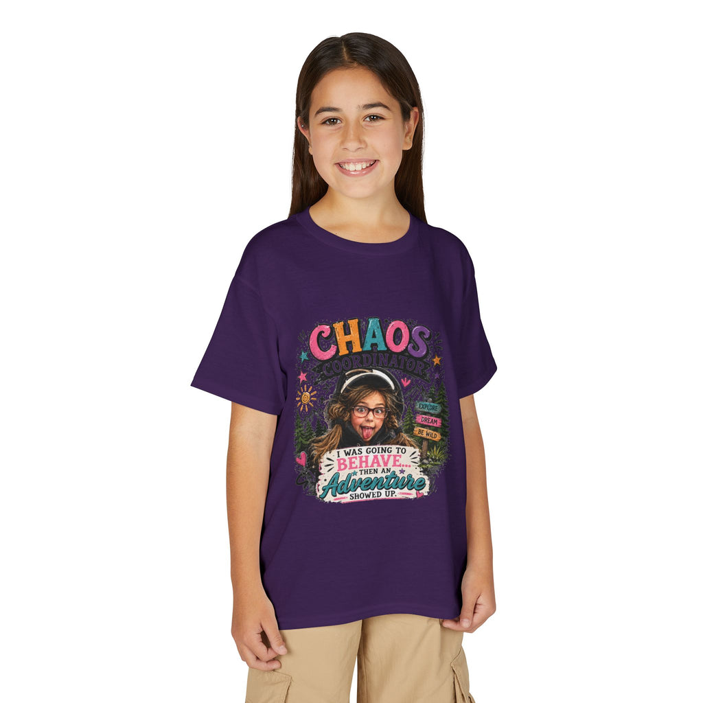 "Chaos Coordinator" Adventure Graphic Kids Tee - Youth T-Shirt -
