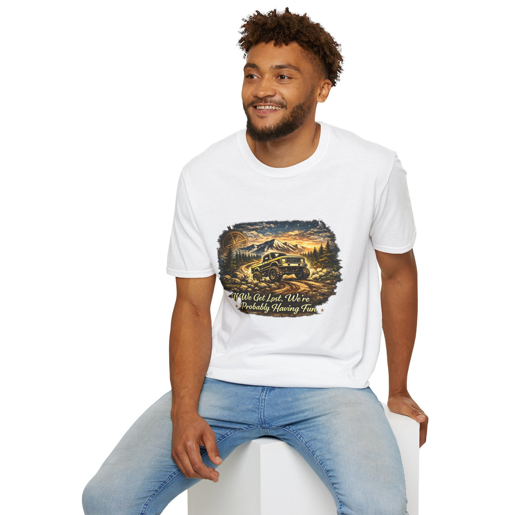Off-Road Adventure T-Shirt – 'We’ve Got Lost, We’re Probably Having Fun' Scenic Truck Tee
