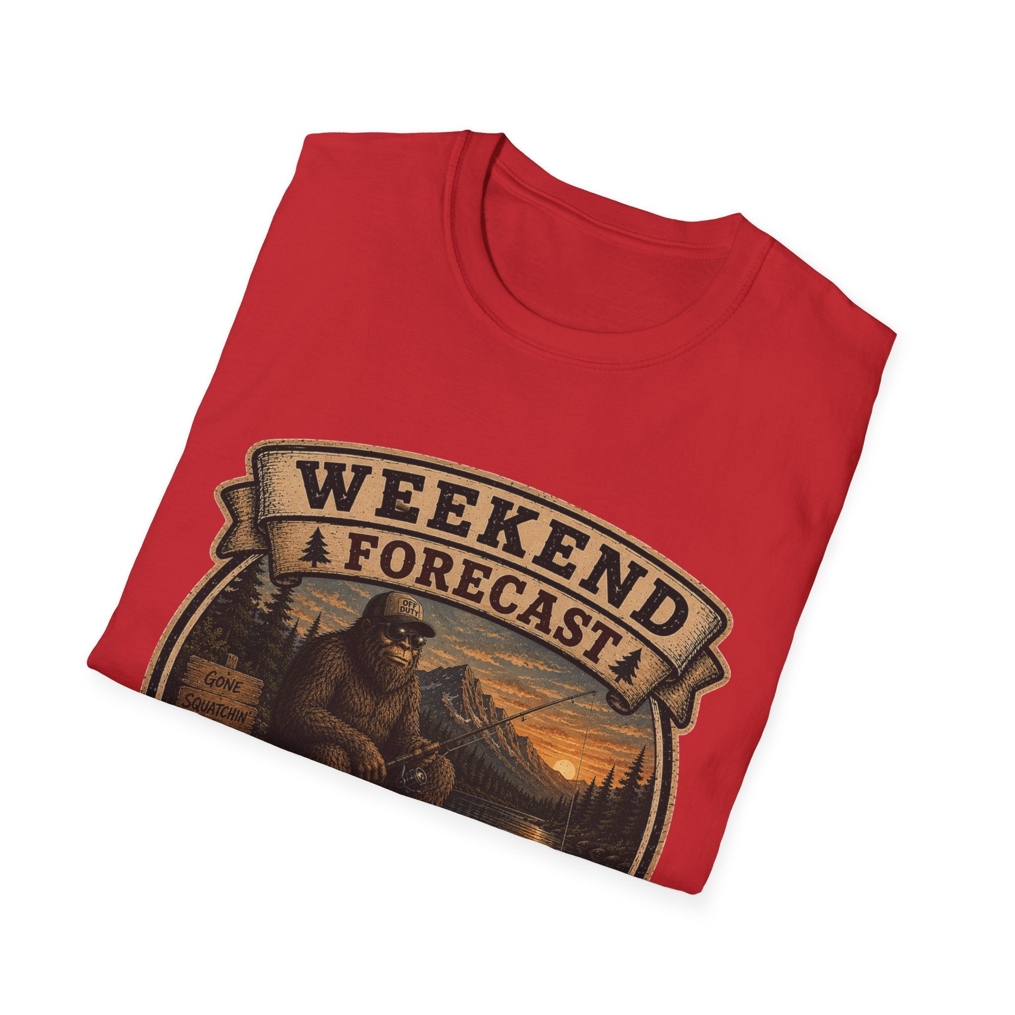Weekend Forecast T-Shirt — 100% Chance of Avoiding People Graphic Tee