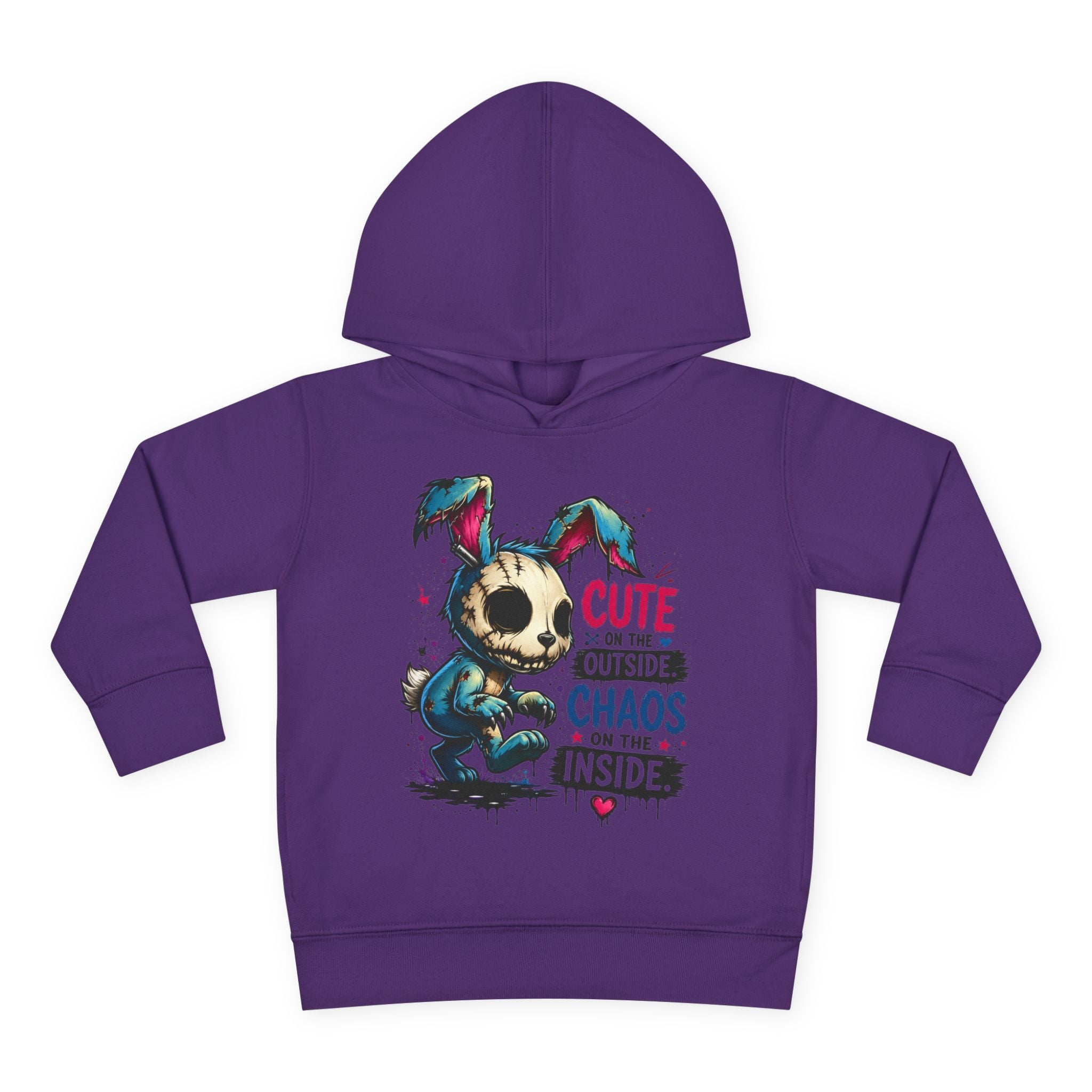 Cute on the outside Choas on the inside Toddler Pullover Fleece Hoodie