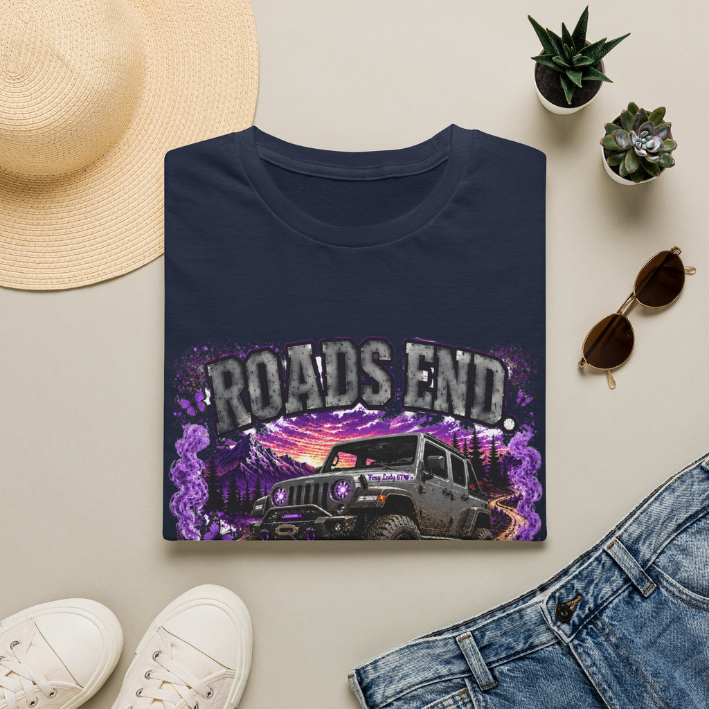 Roads End Jeep (Purple) Unisex Softstyle T-Shirt