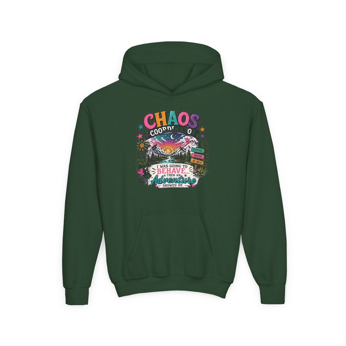 Chaos Coordinator Youth Heavy Blend Hooded Sweatshirt