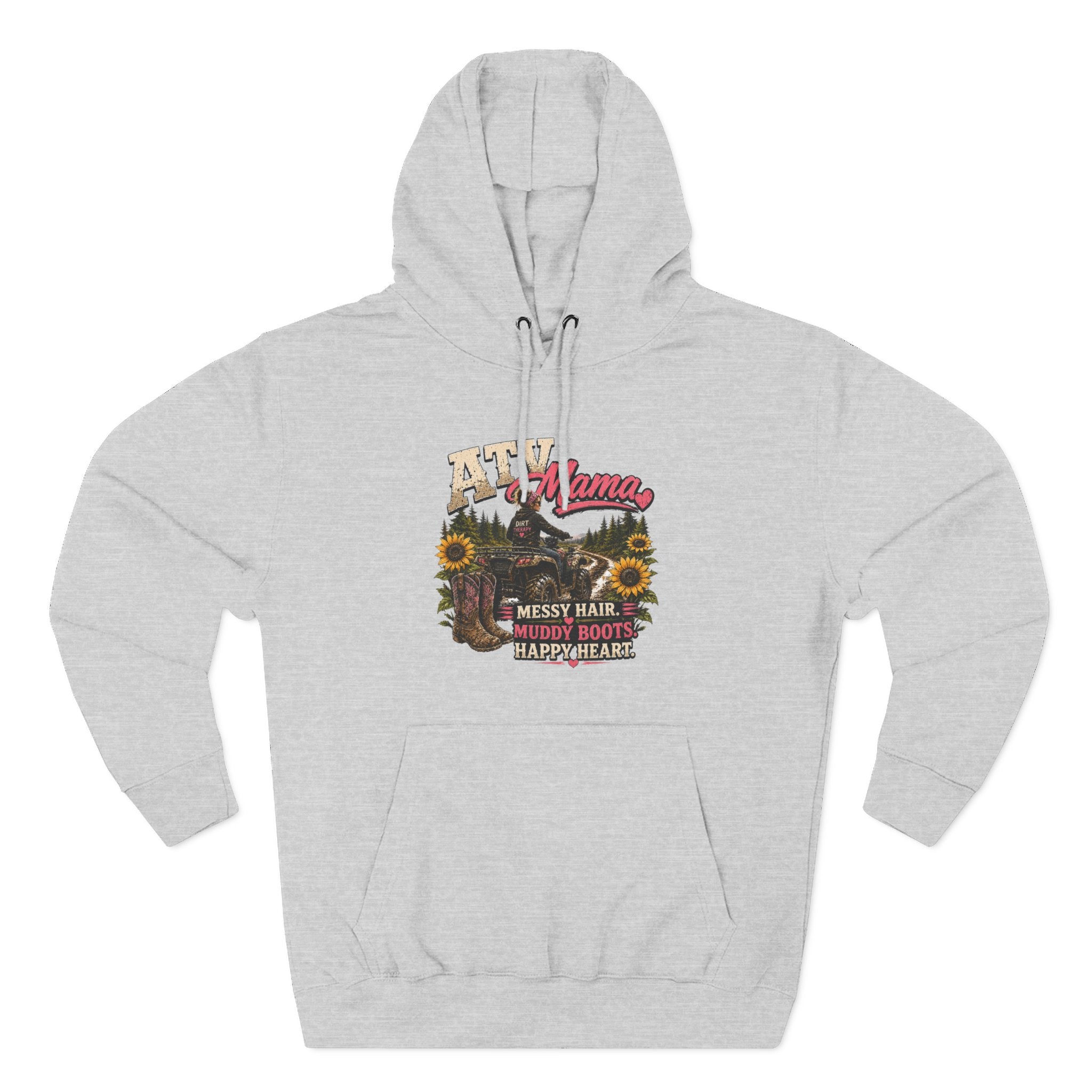 Mama Farm Hoodie — Messy Hair, Muddy Boots Graphic Sweatshirt