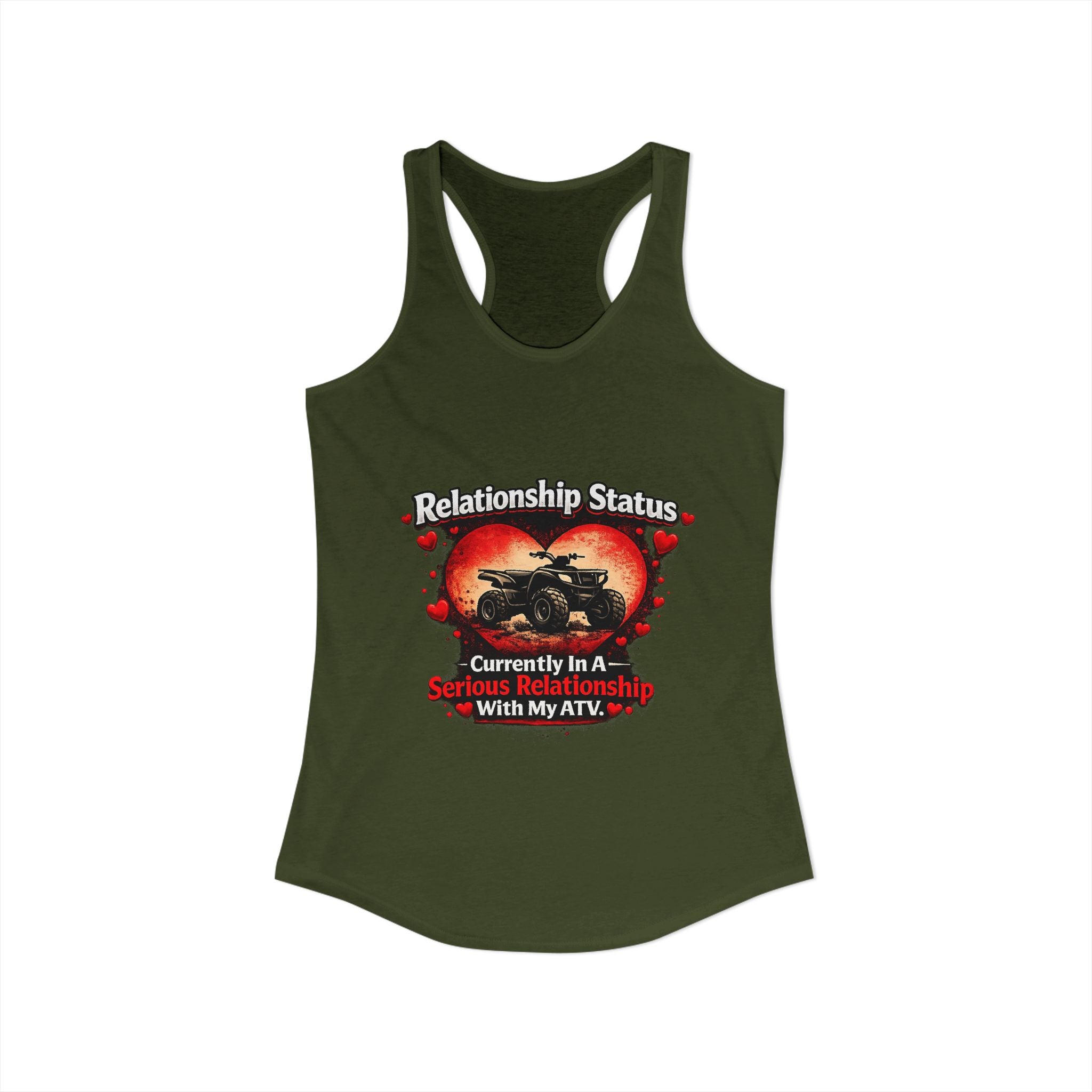 Relationship Status ATV Women's Ideal Racerback Tank