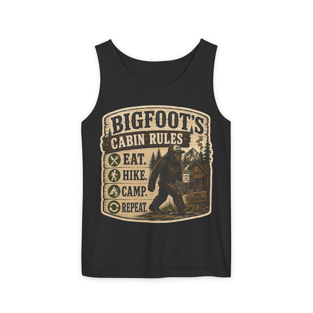 Bigfoot's Cabin Rules Tank Top