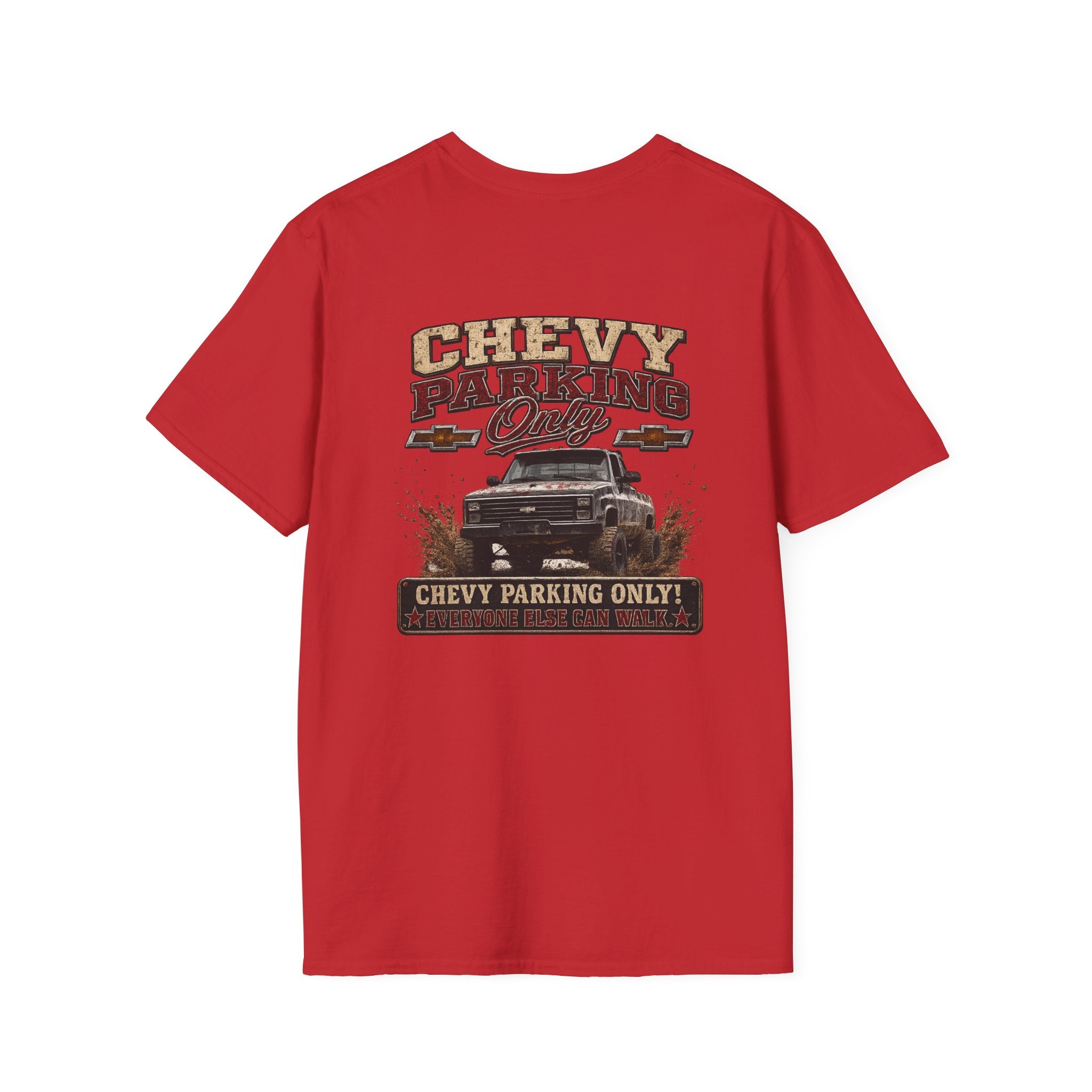Chevy Parking Only Everyone Else Can Walk - K30 Legacy Edition Badge T-Shirt — 'K30 Legacy Edition 001' Chest Logo