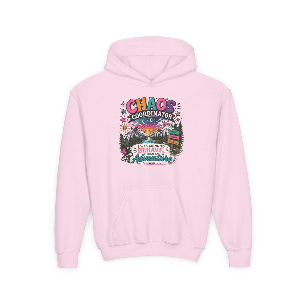 Chaos Coordinator Youth Heavy Blend Hooded Sweatshirt