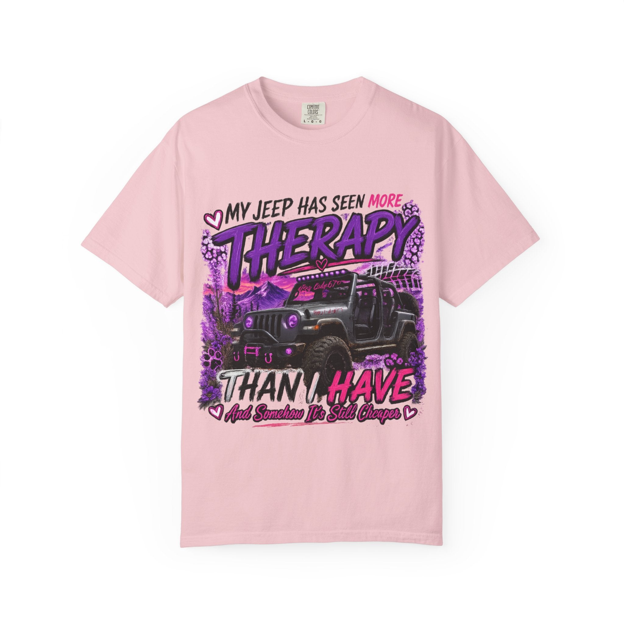 Jeep Therapy T-Shirt — My Jeep Has Seen More Therapy Than I Have Off-Road Tee