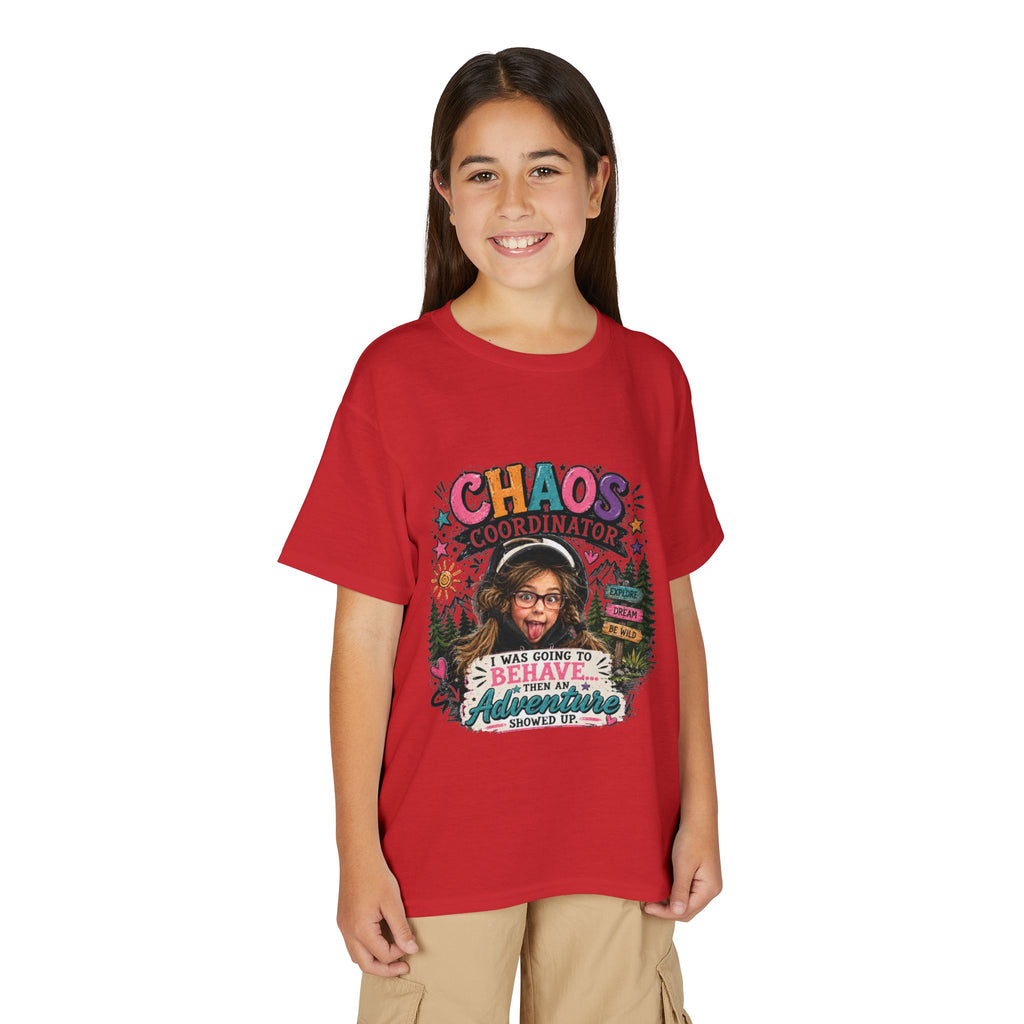 "Chaos Coordinator" Adventure Graphic Kids Tee - Youth T-Shirt -