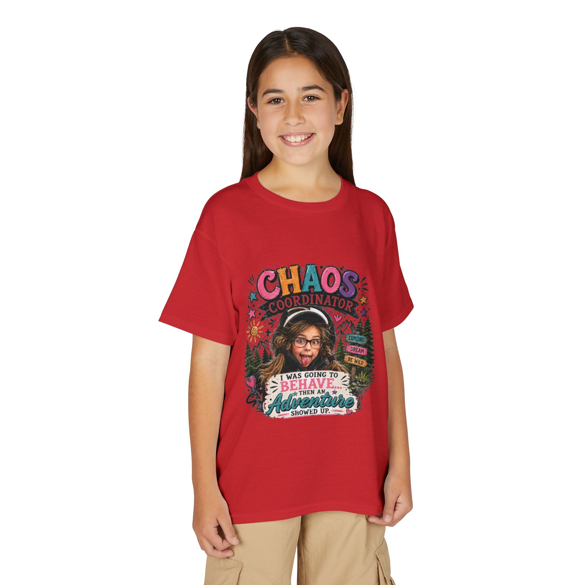 "Chaos Coordinator" Adventure Graphic Kids Tee - Youth T-Shirt -