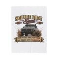 Square Body Soul Truck Velveteen Plush Blanket — “New Trucks Have Features, Old Trucks Have Character” Throw