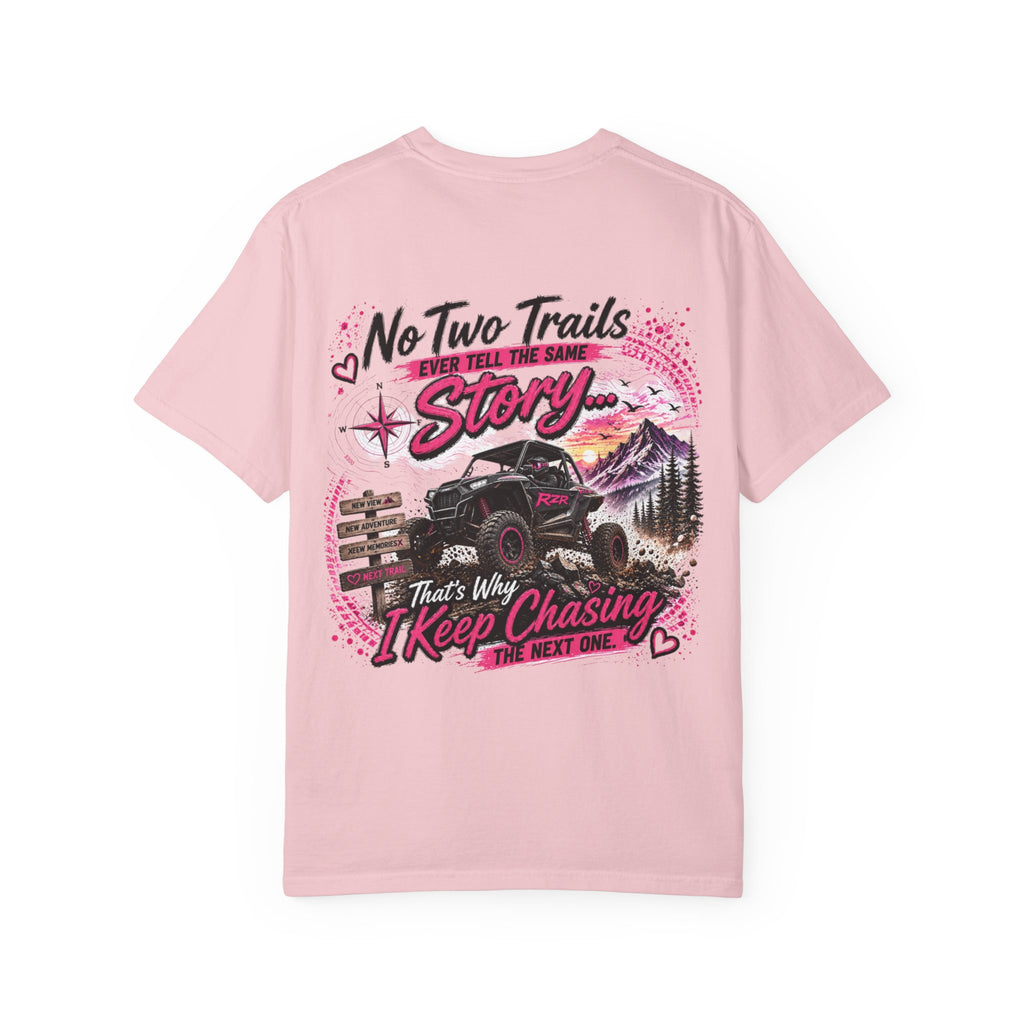 Off-Road Adventure T-Shirt — "No Two Trails Ever Tell the Same Story" Graphic Tee