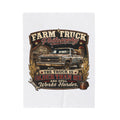 "The Truck Is Older Than Me and Still Works Harder" — Farm Truck Philosophy Velveteen Plush Blanket