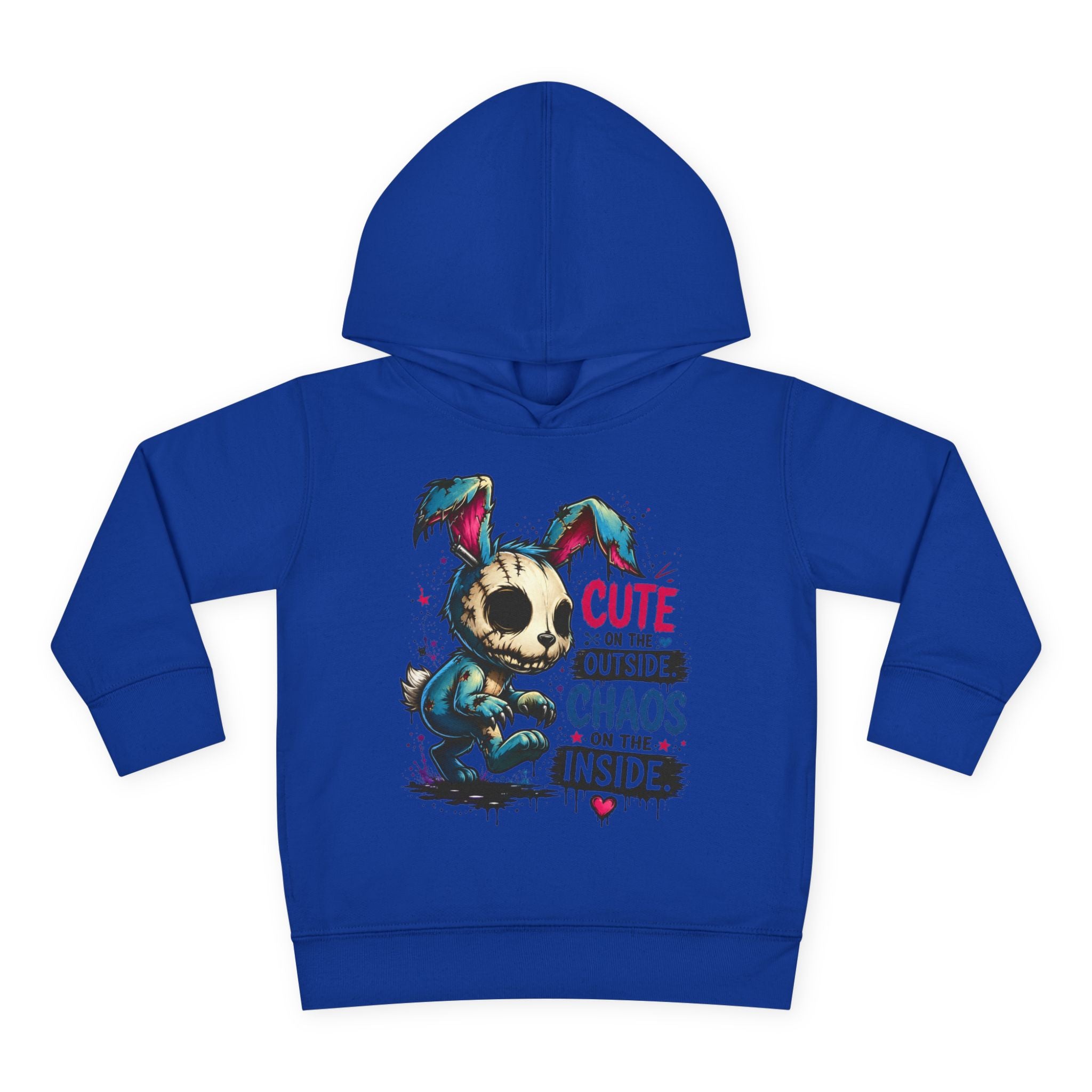 Cute on the outside Choas on the inside Toddler Pullover Fleece Hoodie