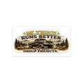 My Truck Runs Better Bumper Sticker — Vintage Off-Road Truck Decal
