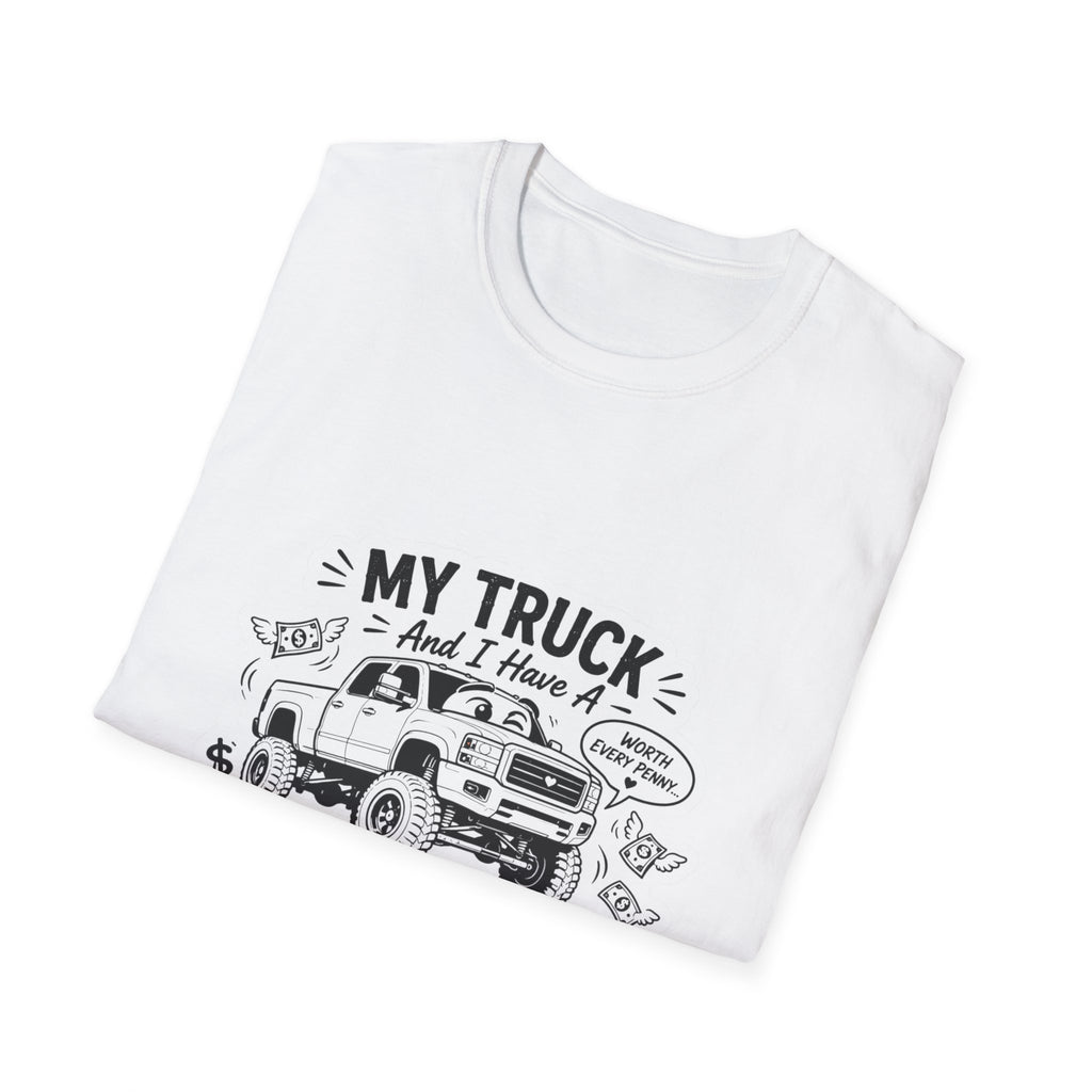 "My Truck and I Have a Financially Toxic Relationship" Casual Graphic Tee for Truck Lovers — Truck T-Shirt
