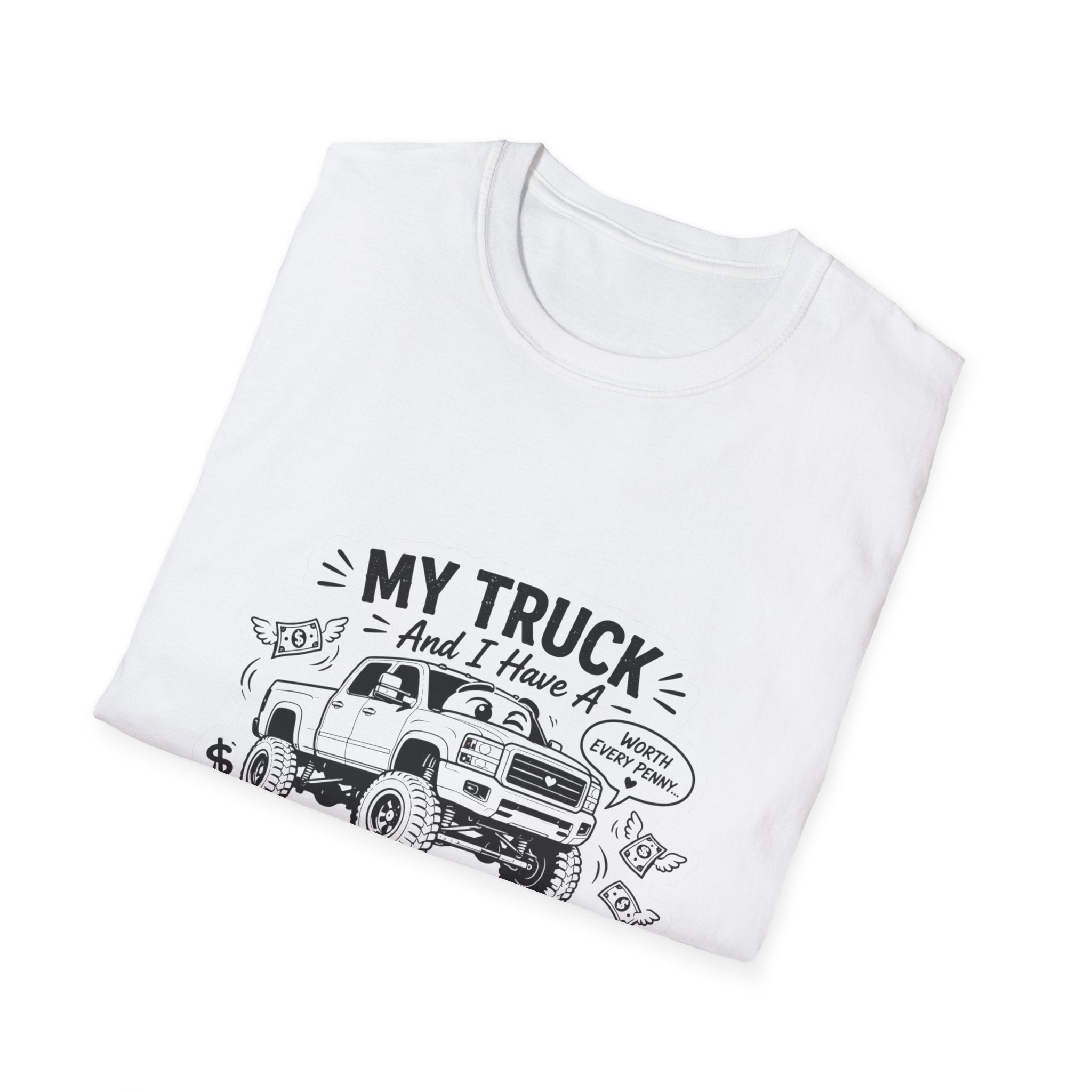 "My Truck and I Have a Financially Toxic Relationship" Casual Graphic Tee for Truck Lovers — Truck T-Shirt