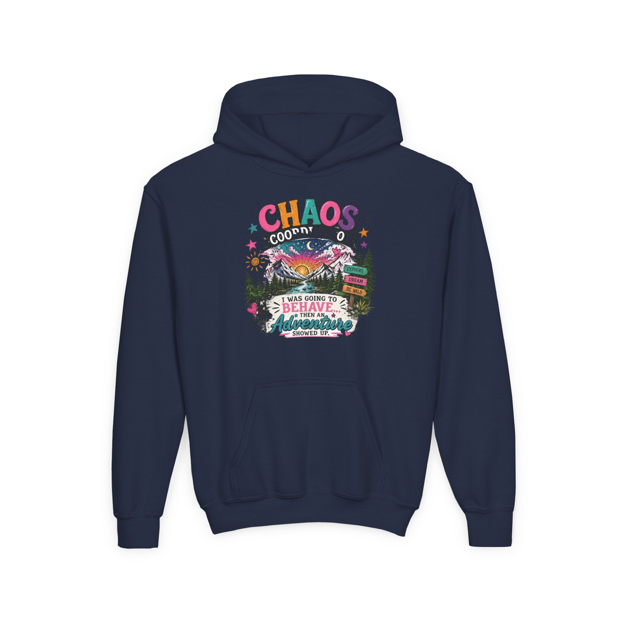 Chaos Coordinator Youth Heavy Blend Hooded Sweatshirt