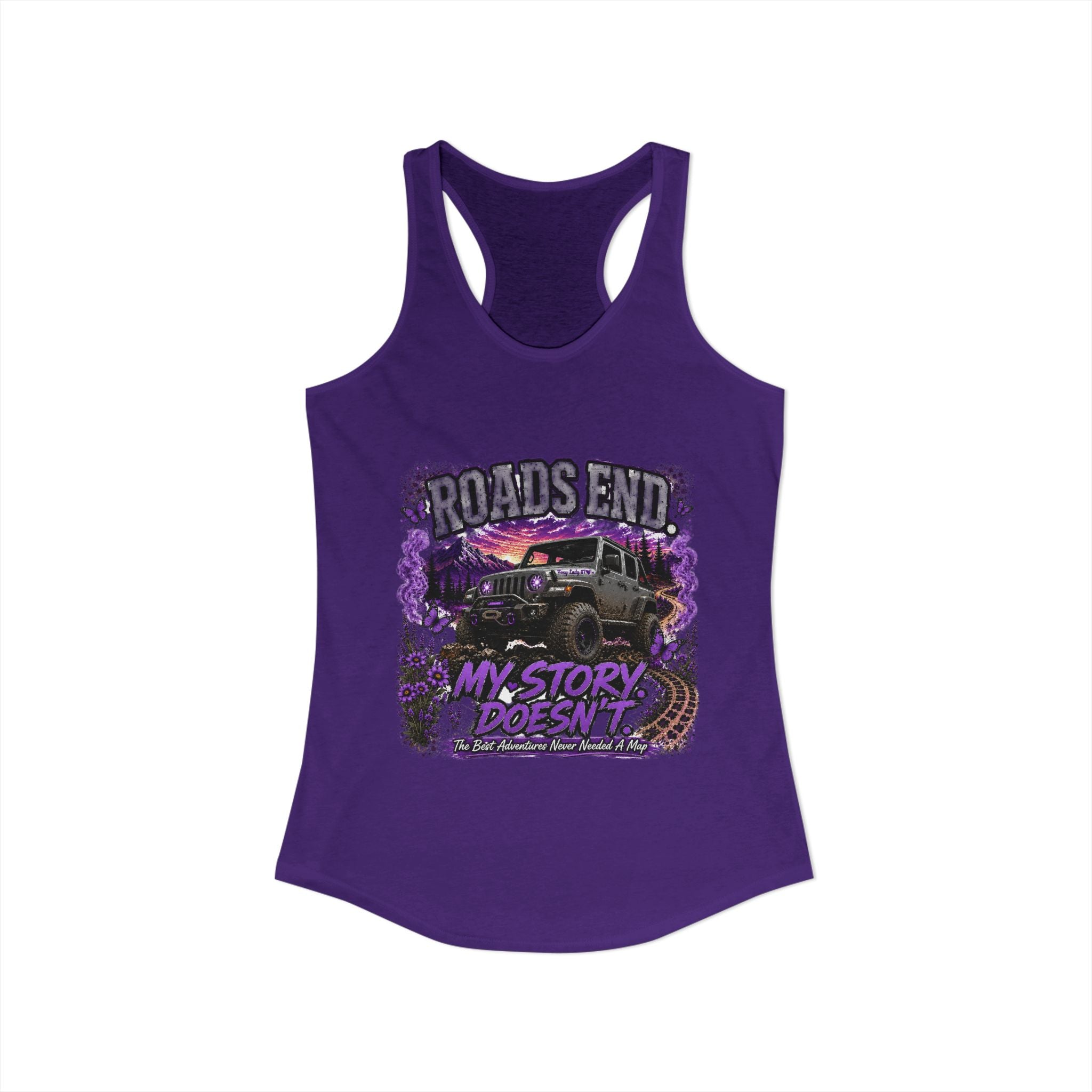Roads End Jeep Women's Ideal Racerback Tank