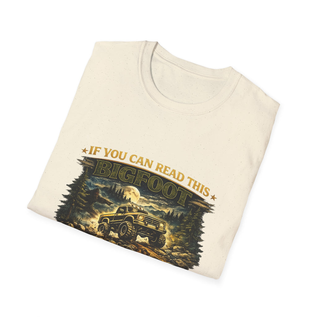 Bigfoot Truck T-Shirt — “If You Can Read This Bigfoot Let Me Borrow His Truck” Graphic Tee