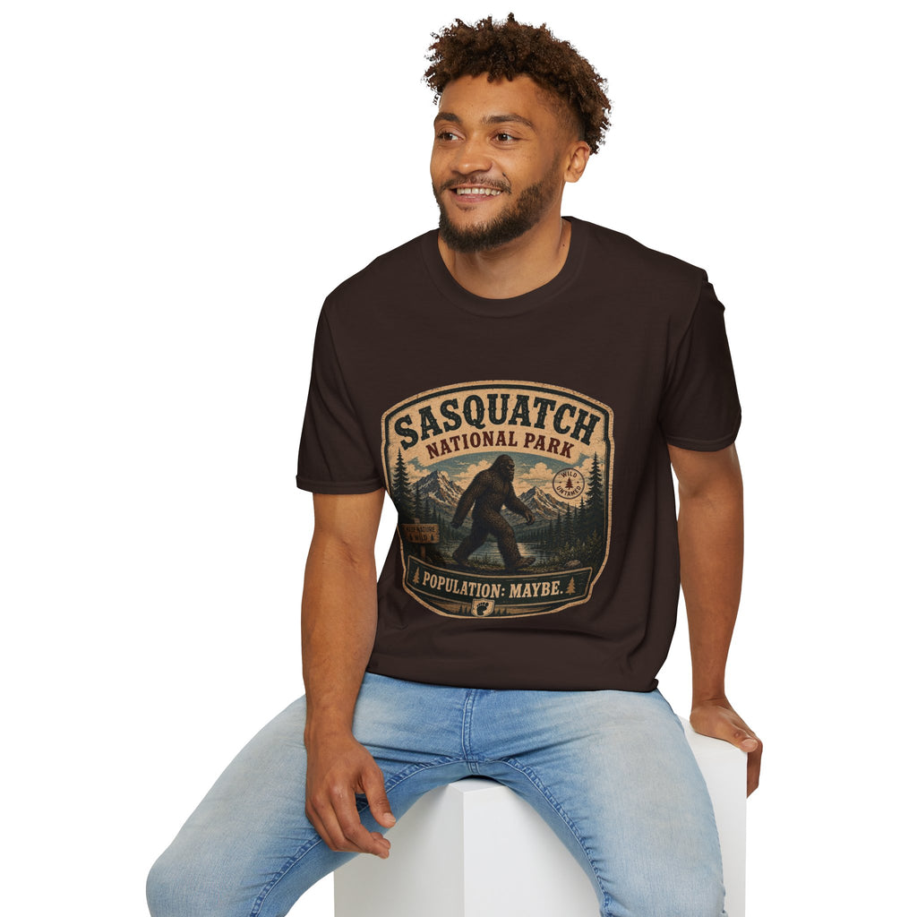 Sasquatch National Park T-Shirt — "Population: Maybe" Vintage Bigfoot Tee