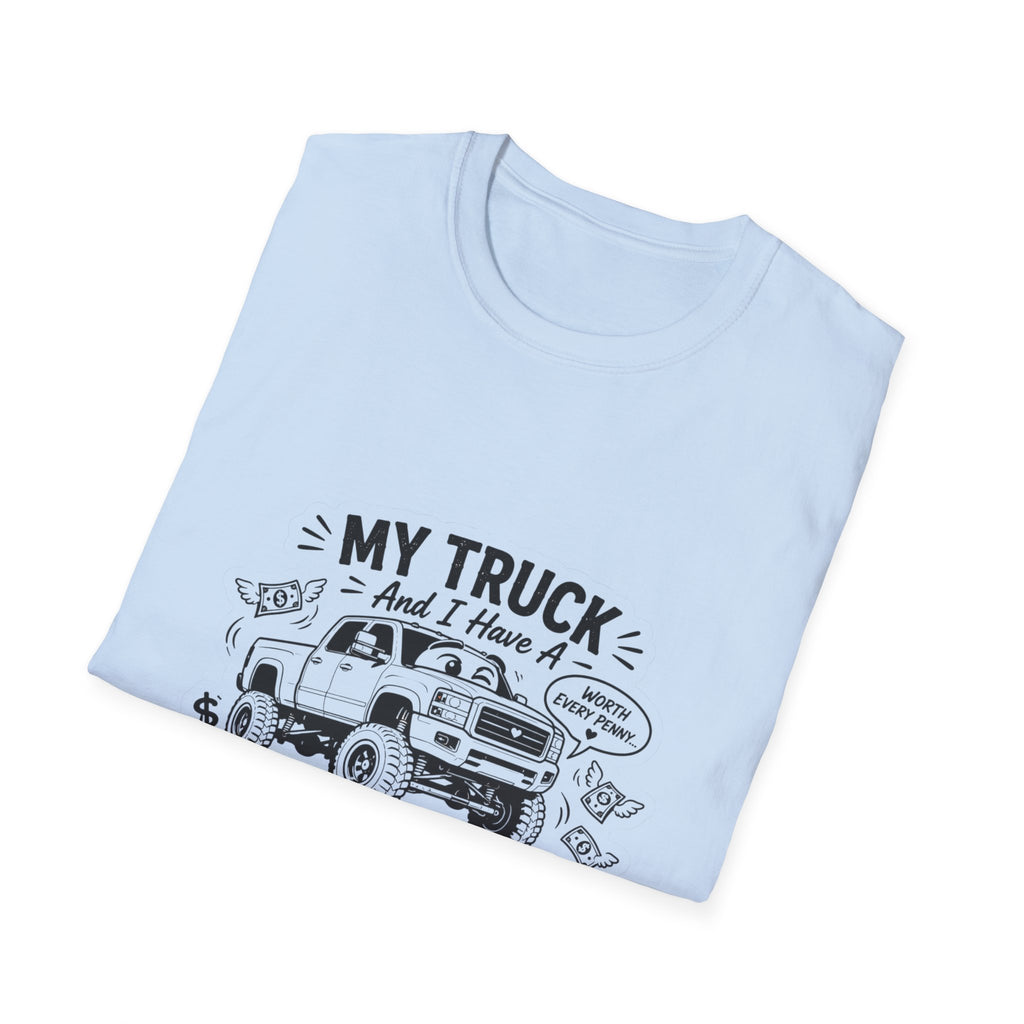 "My Truck and I Have a Financially Toxic Relationship" Casual Graphic Tee for Truck Lovers — Truck T-Shirt