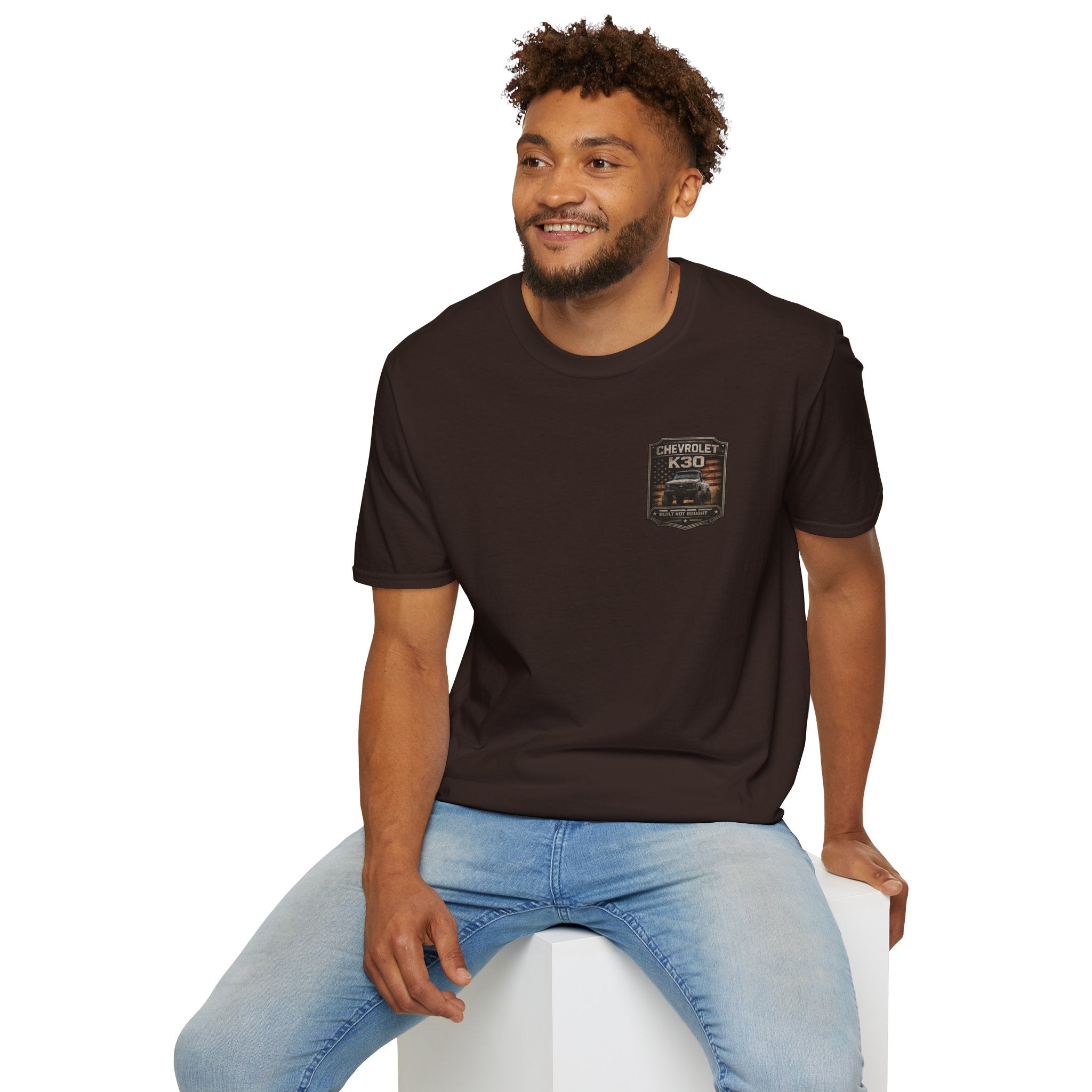 Keep It Square - Chevrolet K30 Vintage Truck Patch T-Shirt — Classic Chevy Pickup Design