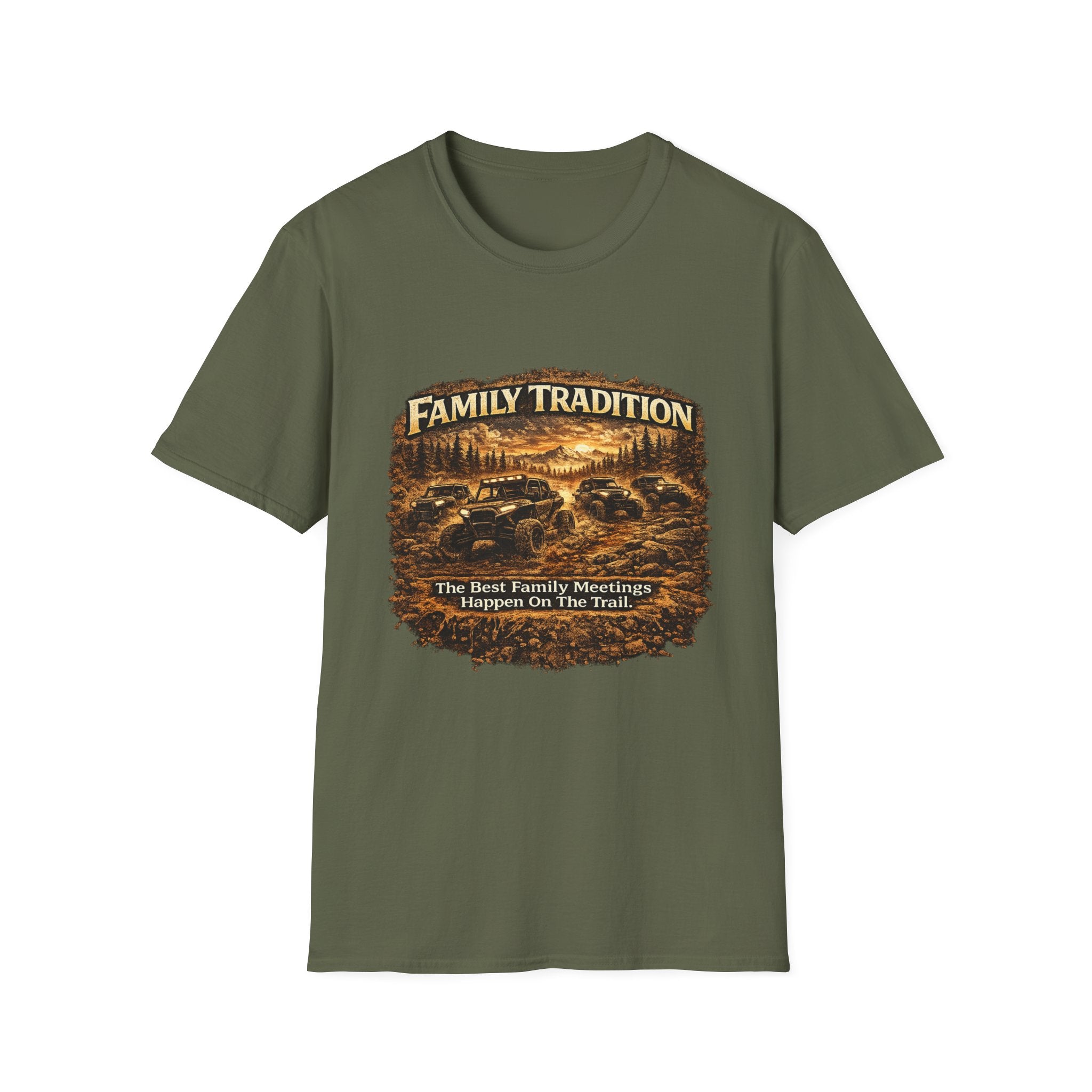 "Family Tradition" Off-Road Truck Vintage Graphic — T-Shirt