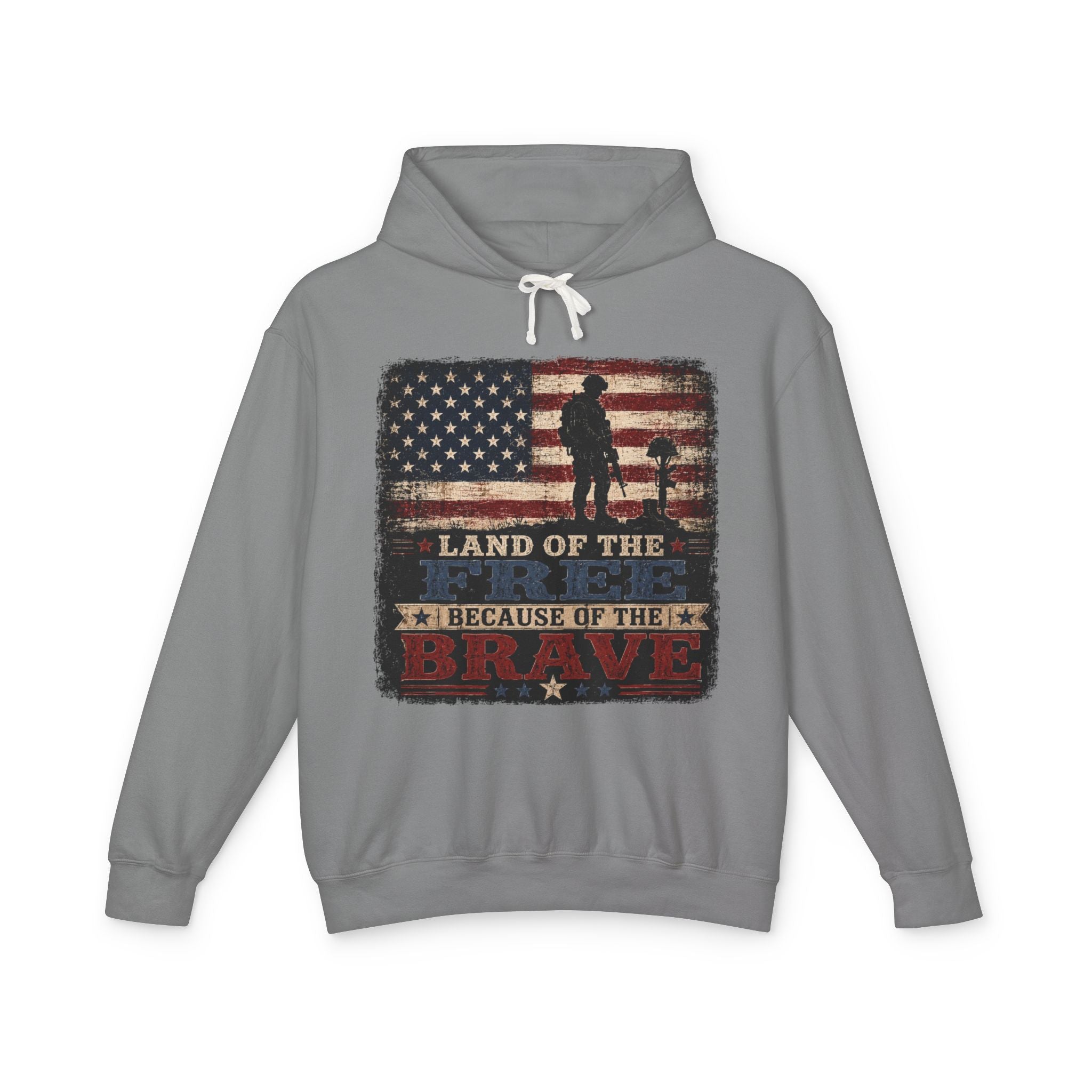 Land of the Free Because of the Brave Hoodie