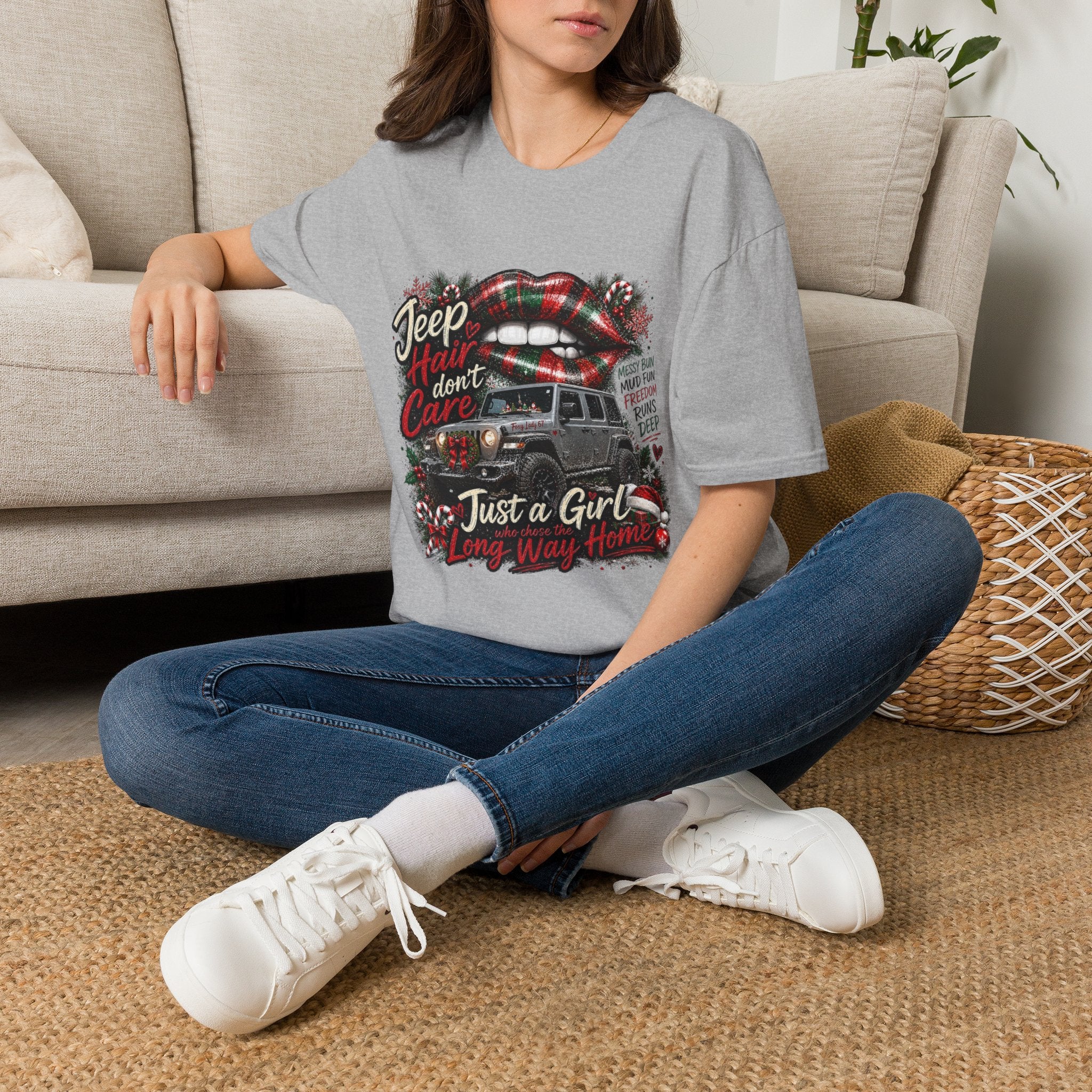 Jeep Hair Don’t Care T-Shirt — Women’s Jeep Lover Graphic Tee
