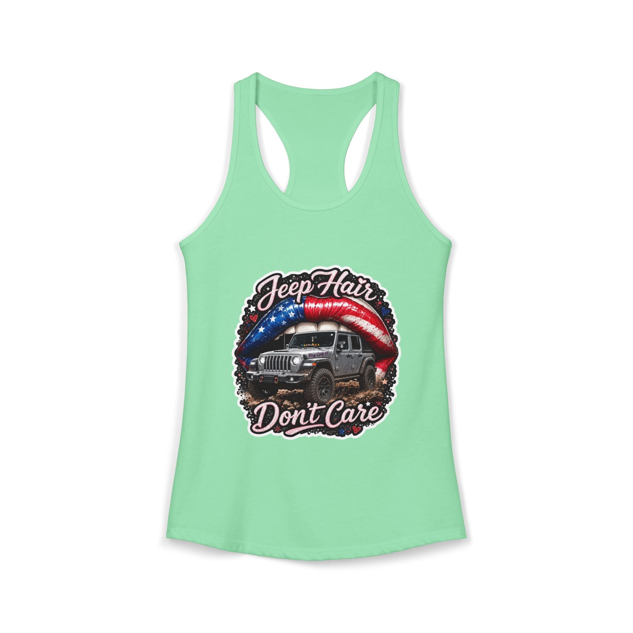 Jeep Hair Don't Care Women's Ideal Racerback Tank